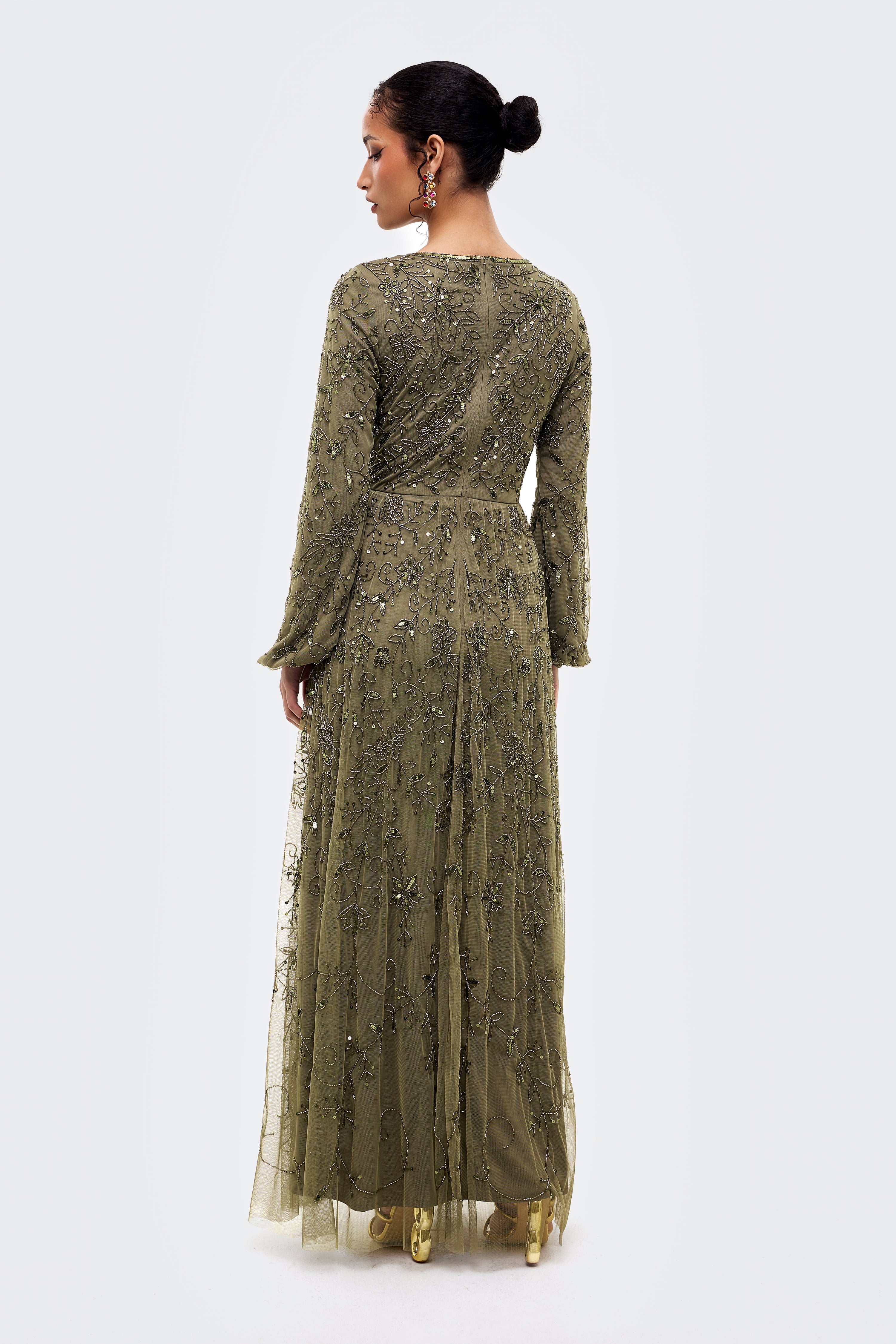 Nezha Modest Sequin Maxi Dress | MTZ260107