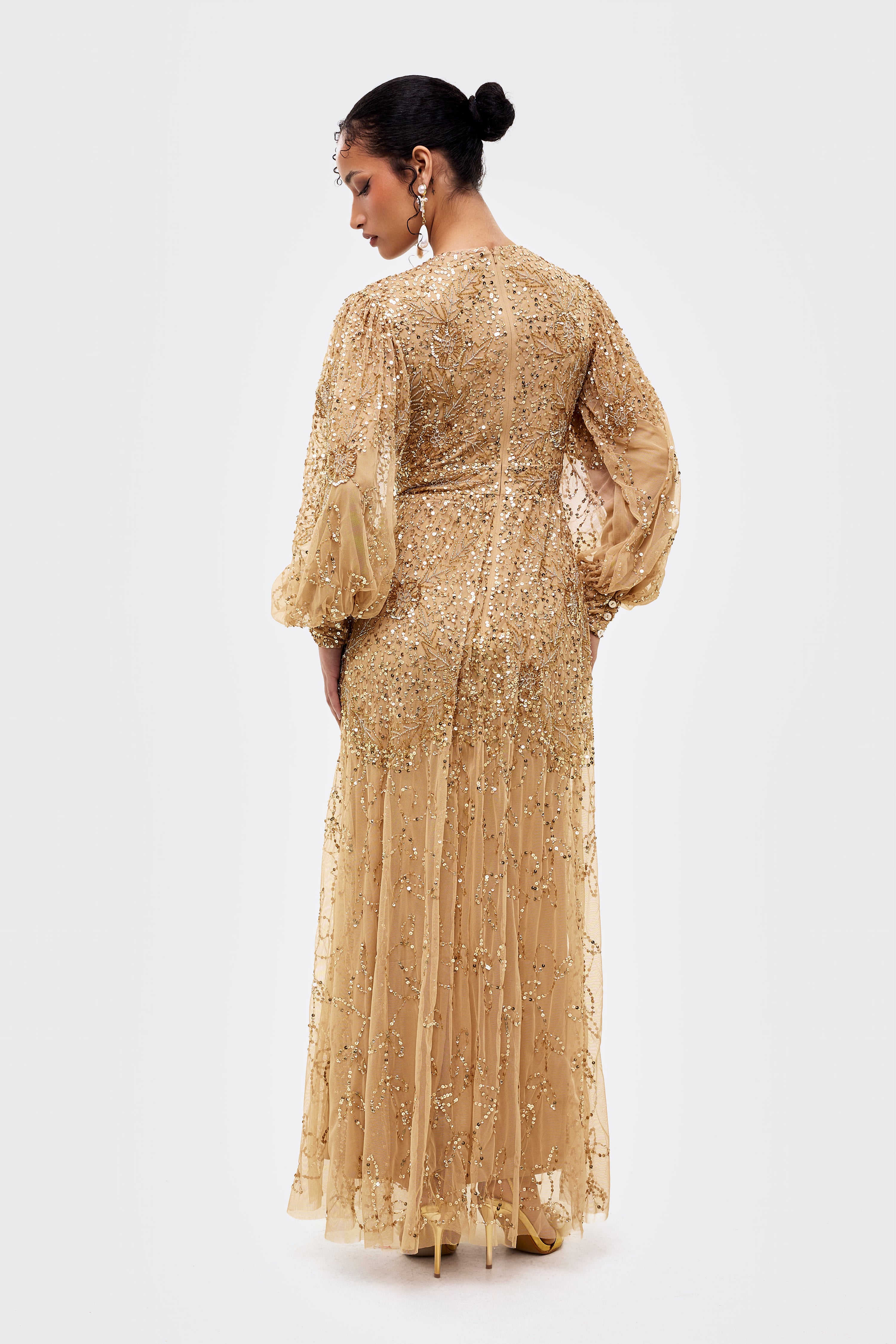 Delfina Modest Sequin Maxi Dress | MTZ260102