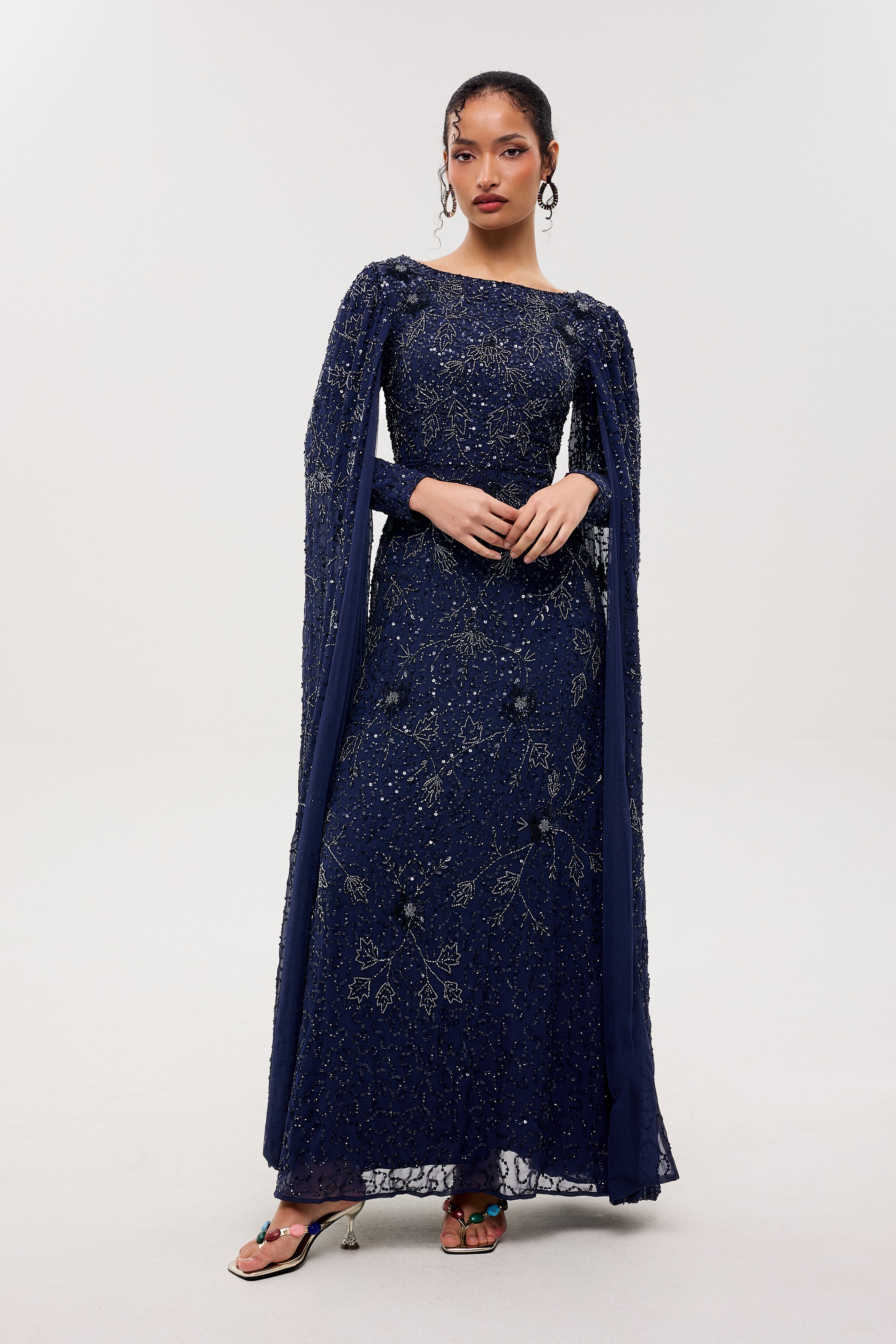Paloma Modest Sequin Maxi Dress | MTZ260105