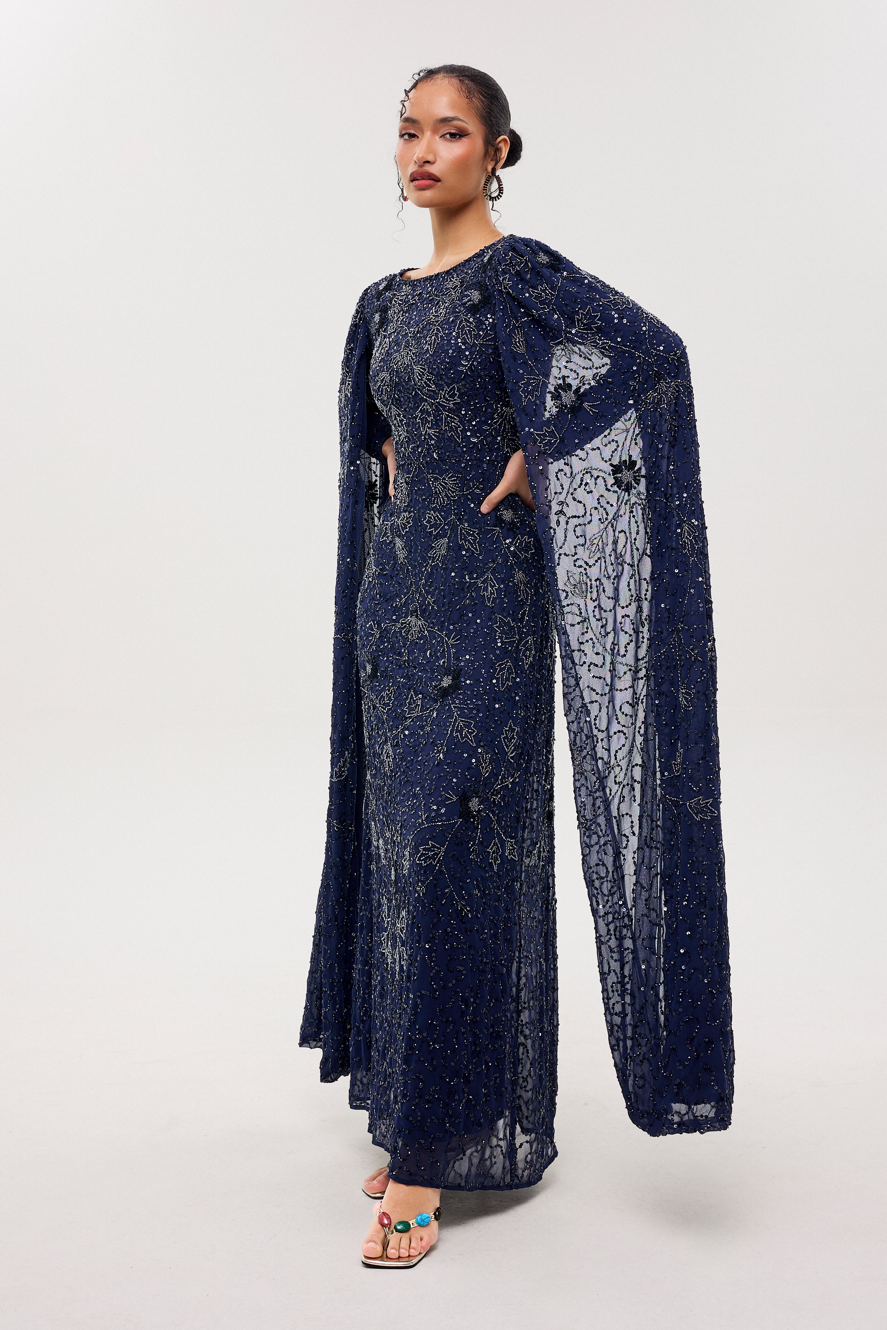 Paloma Modest Sequin Maxi Dress | MTZ260105