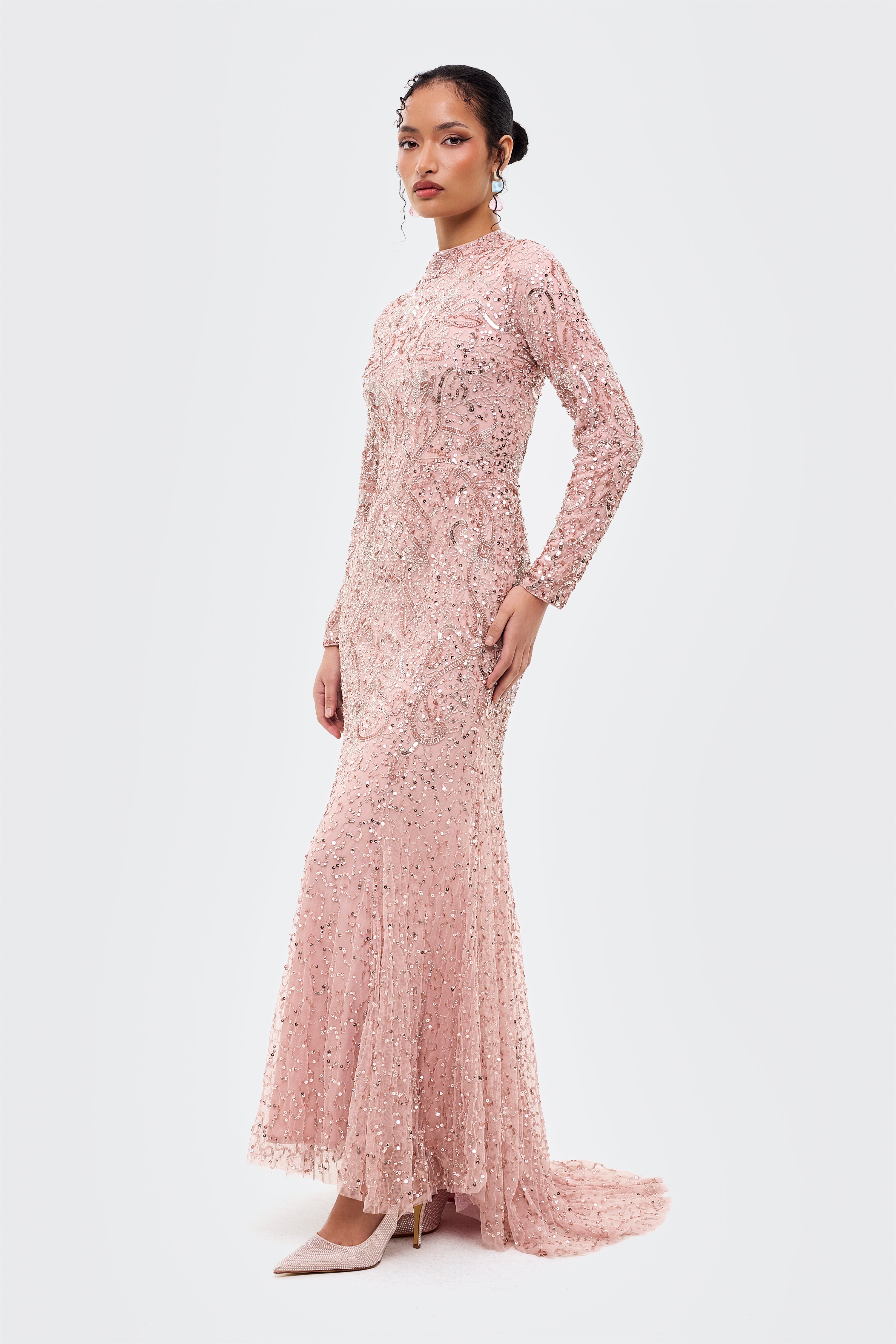 Layla Modest Sequin Maxi Dress | MTZ260309