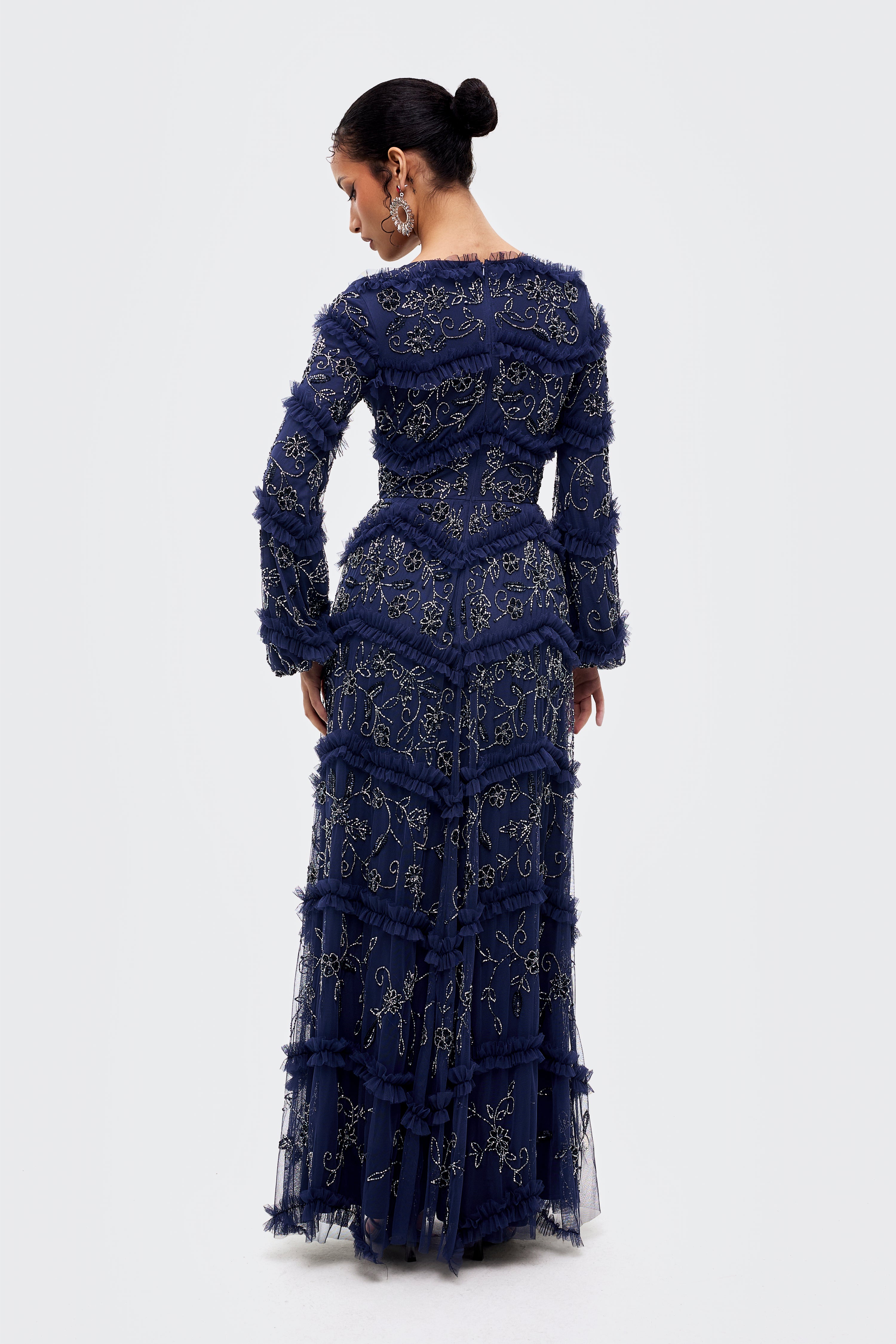 Lilah Modest Sequin Maxi Dress | MTZ260104