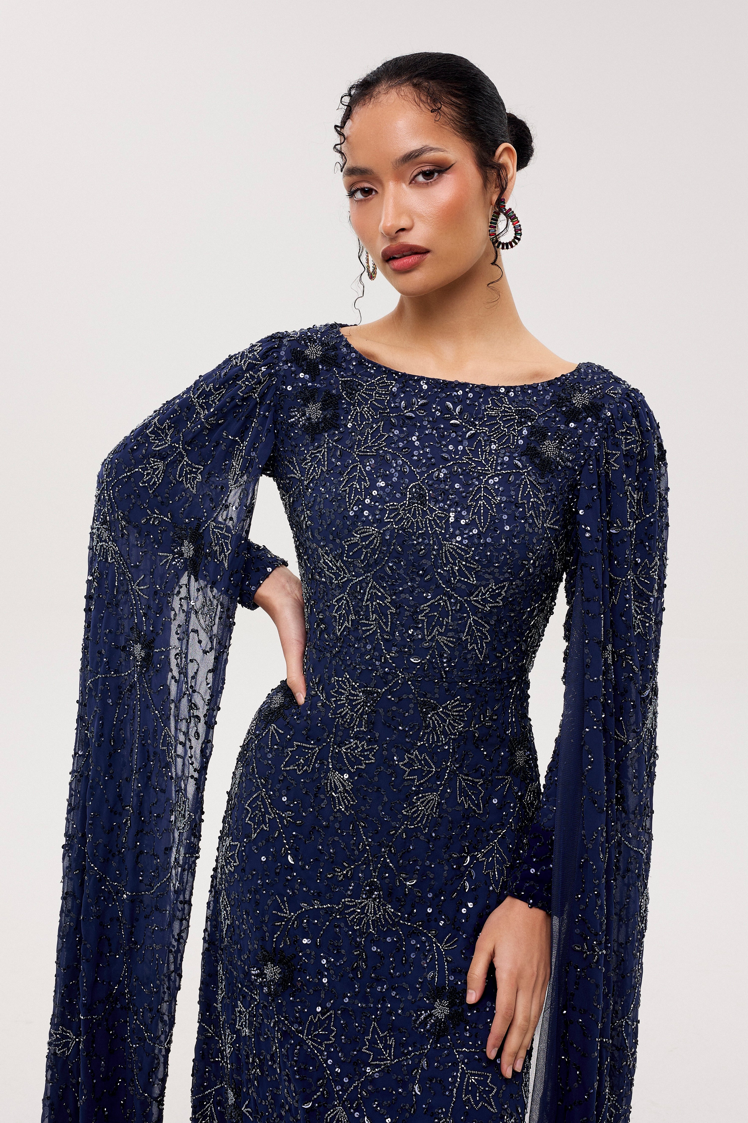 Paloma Modest Sequin Maxi Dress | MTZ260105