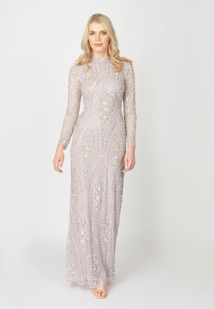 LAYLA EMBELLISHED SEQUIN MAXI DRESS