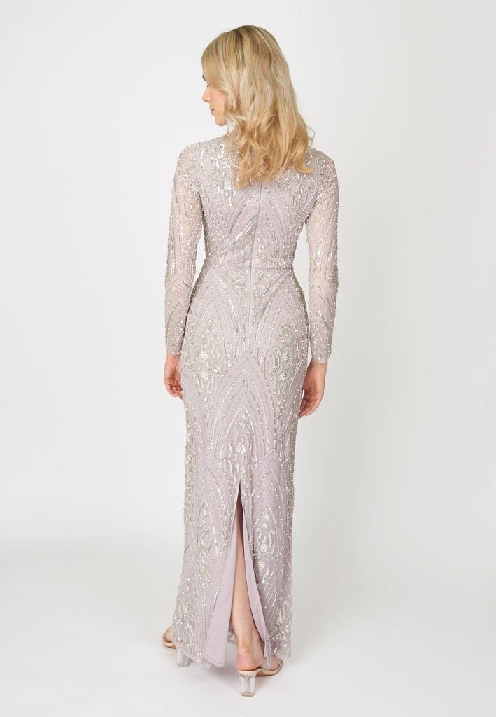 LAYLA EMBELLISHED SEQUIN MAXI DRESS