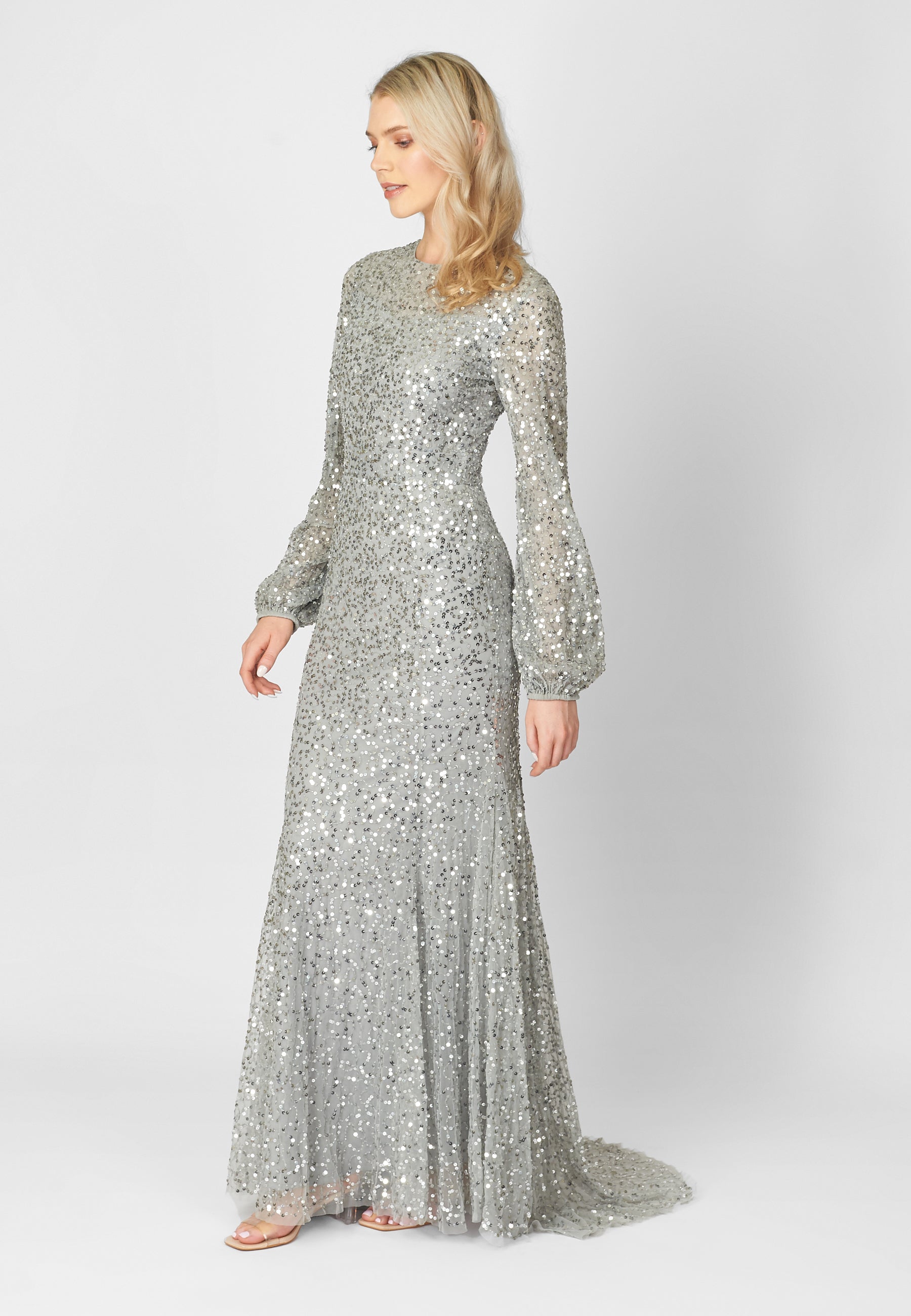 Marina Embellished Sequin Maxi Dress | MTZ230830
