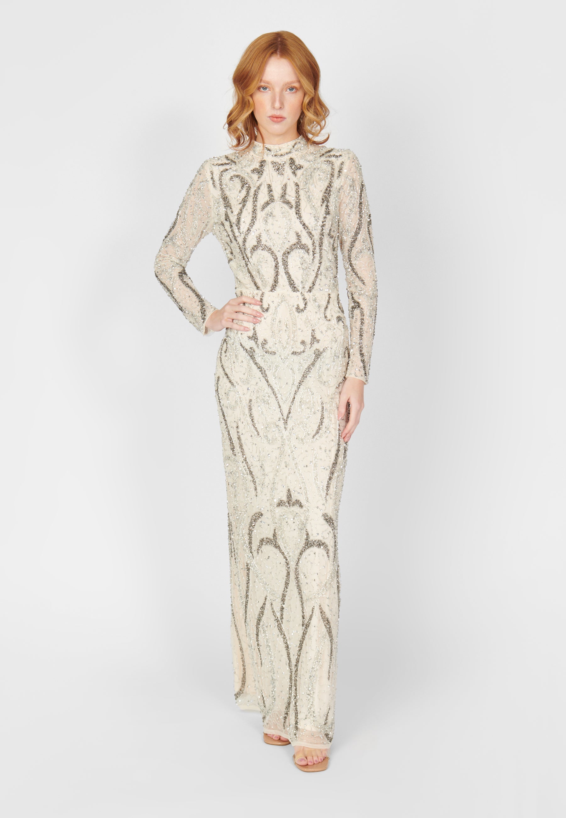 Dani Embellished Sequin Maxi Dress | MTZ230905