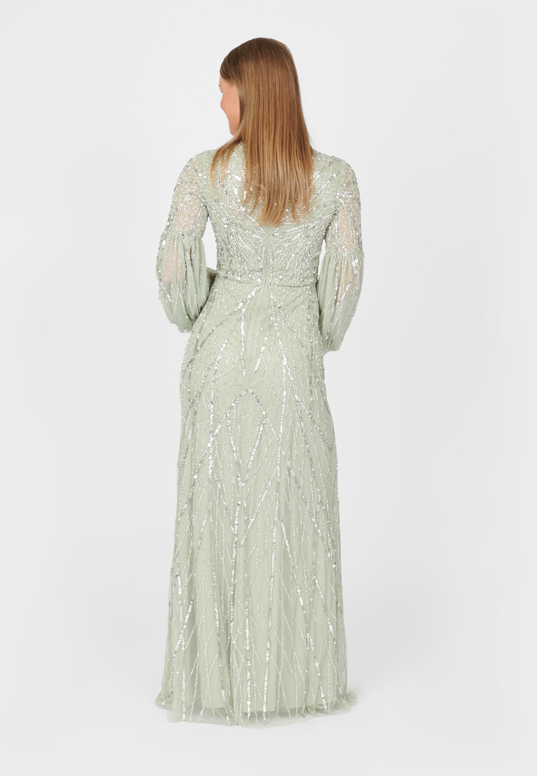 Siennaa Embellished Sequin Maxi Dress | MTZ230604