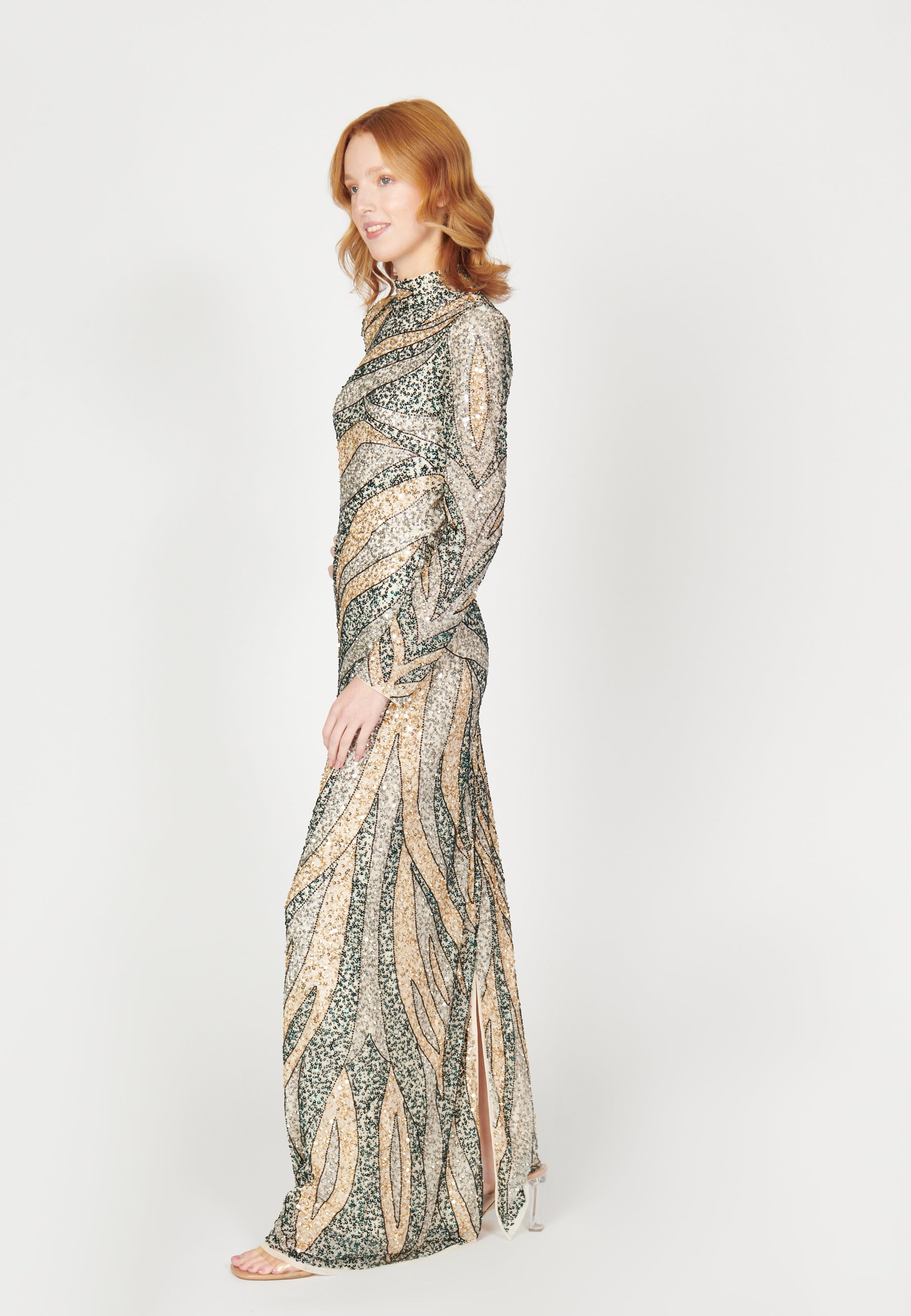 Rosie Embellished Sequin Maxi Dress | MTZ230903