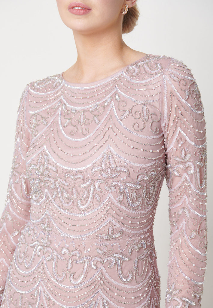 MAHA EMBELLISHED SEQUIN DRESS