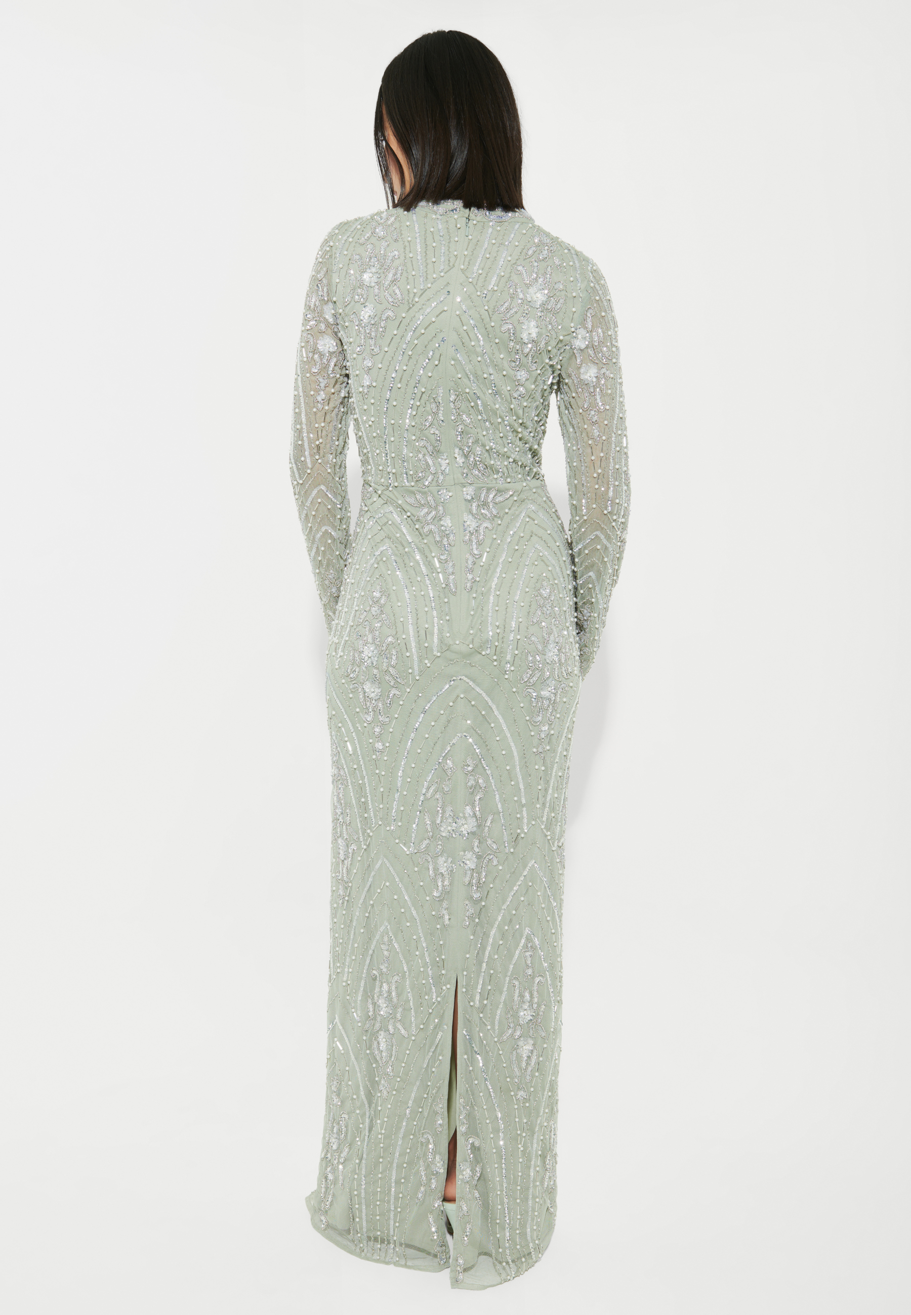 Eshma Embellished Sequin Maxi Dress | MTZ240102