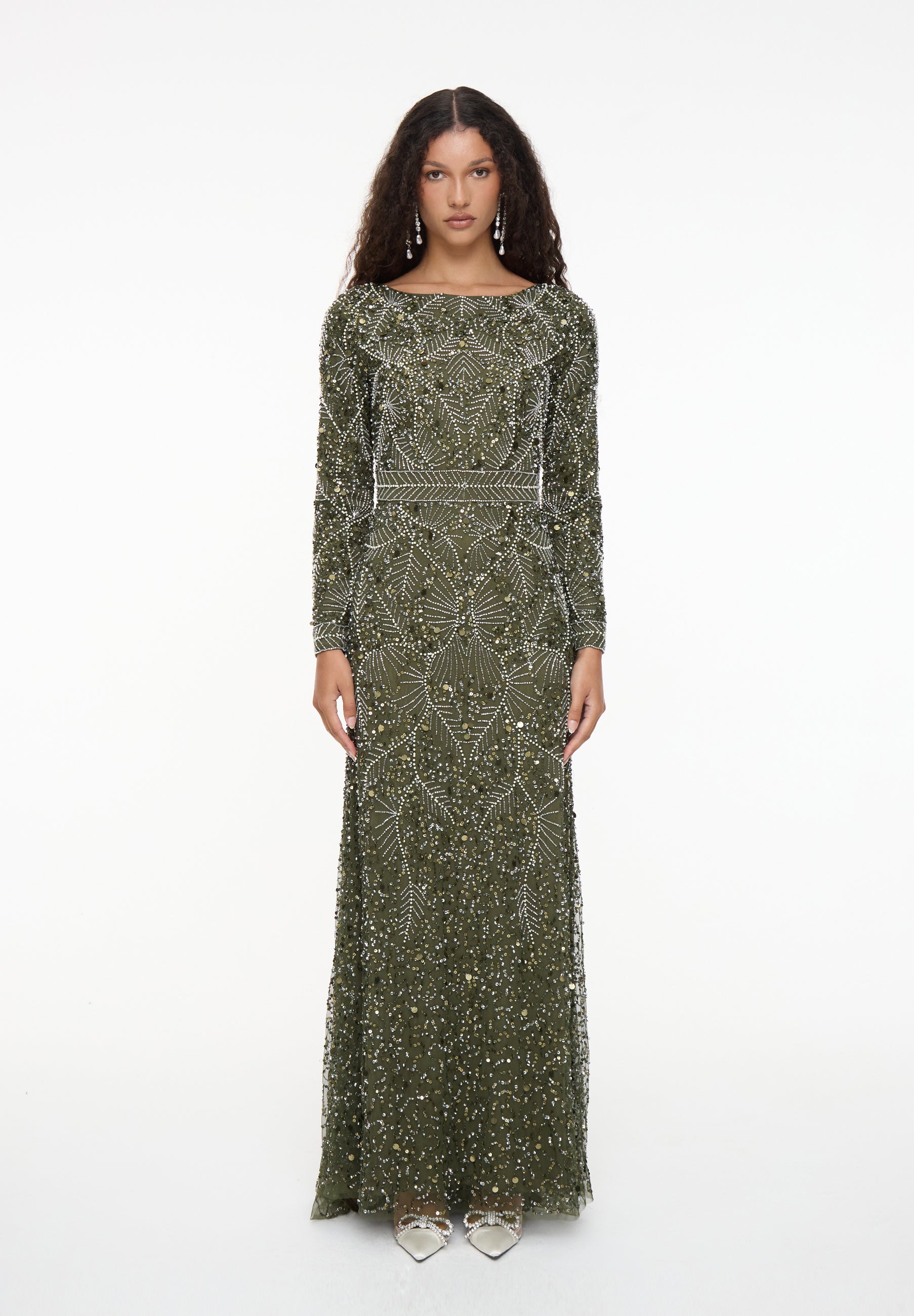 Wayan Embellished Sequin Maxi Dress | MTZ260902