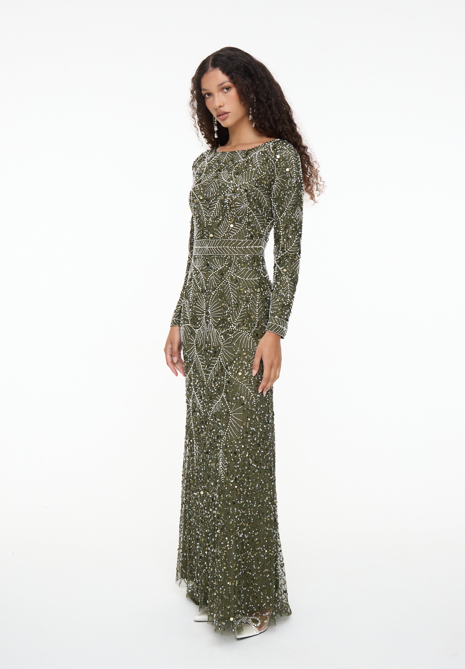 Wayan Embellished Sequin Maxi Dress | MTZ260902