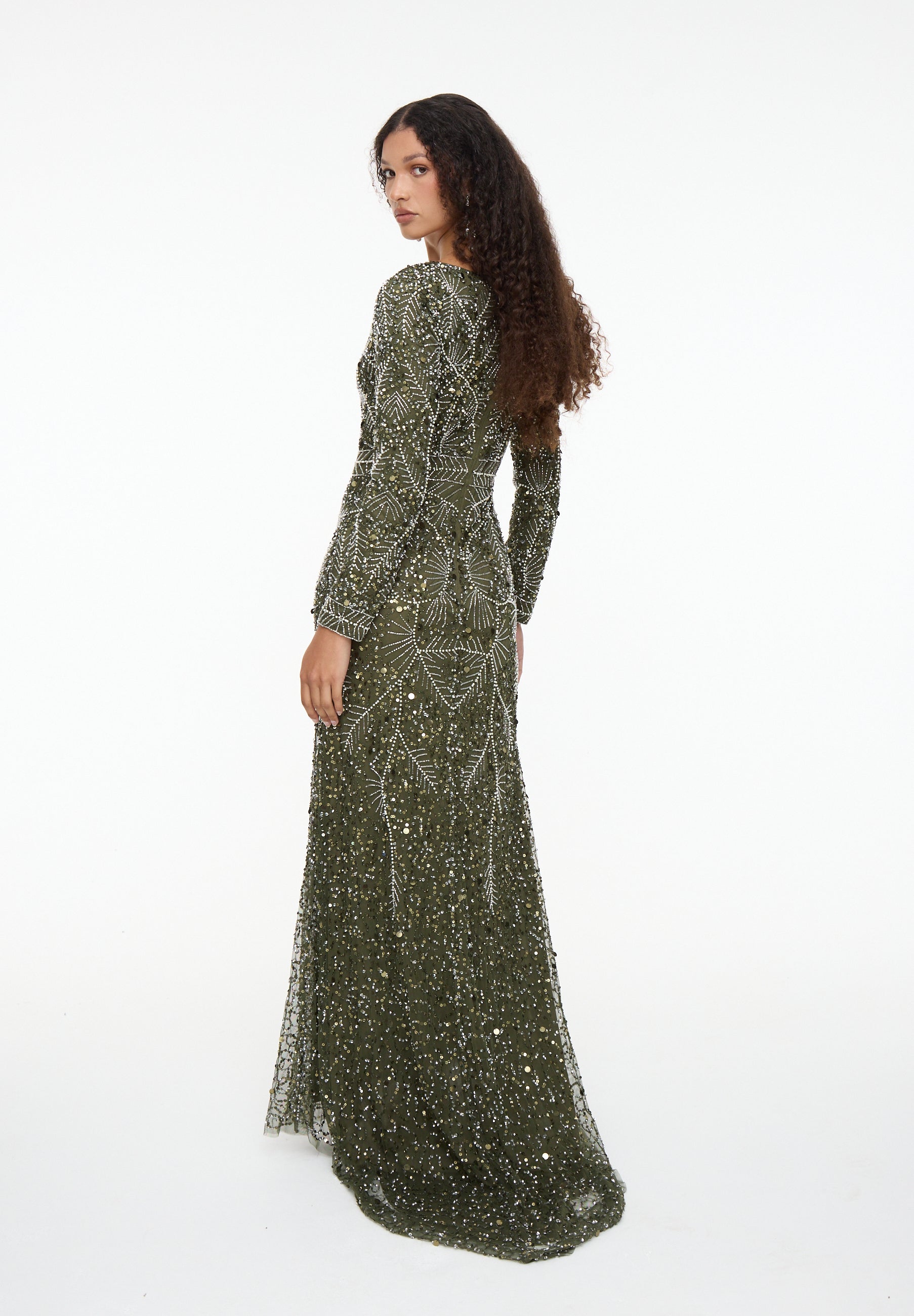Wayan Embellished Sequin Maxi Dress | MTZ260902