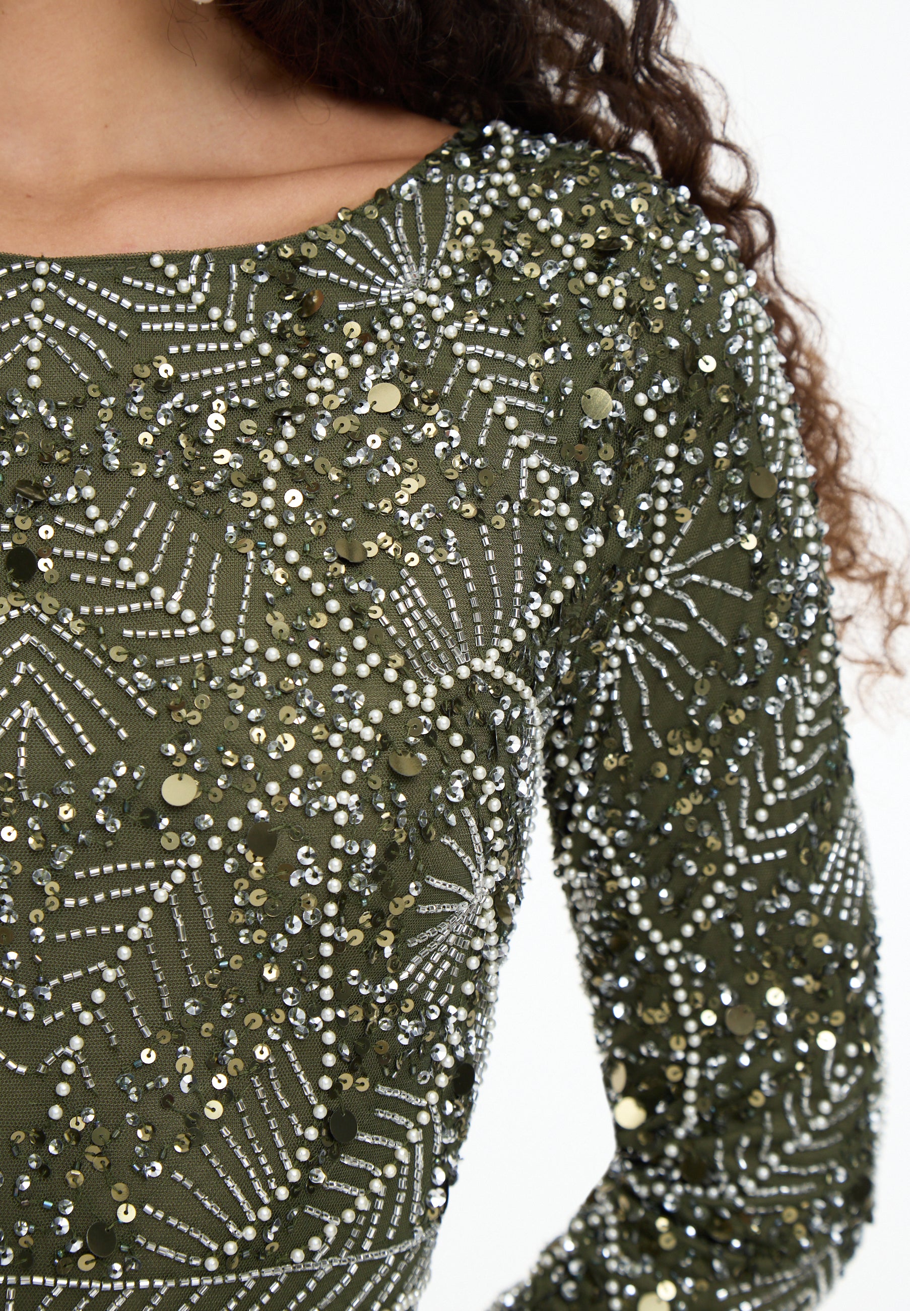 Wayan Embellished Sequin Maxi Dress | MTZ260902