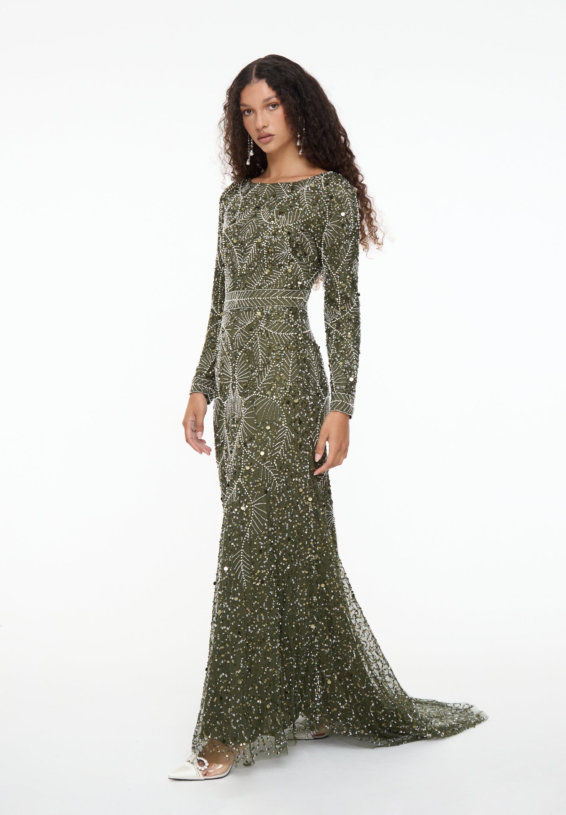 Wayan Embellished Sequin Maxi Dress | MTZ260902
