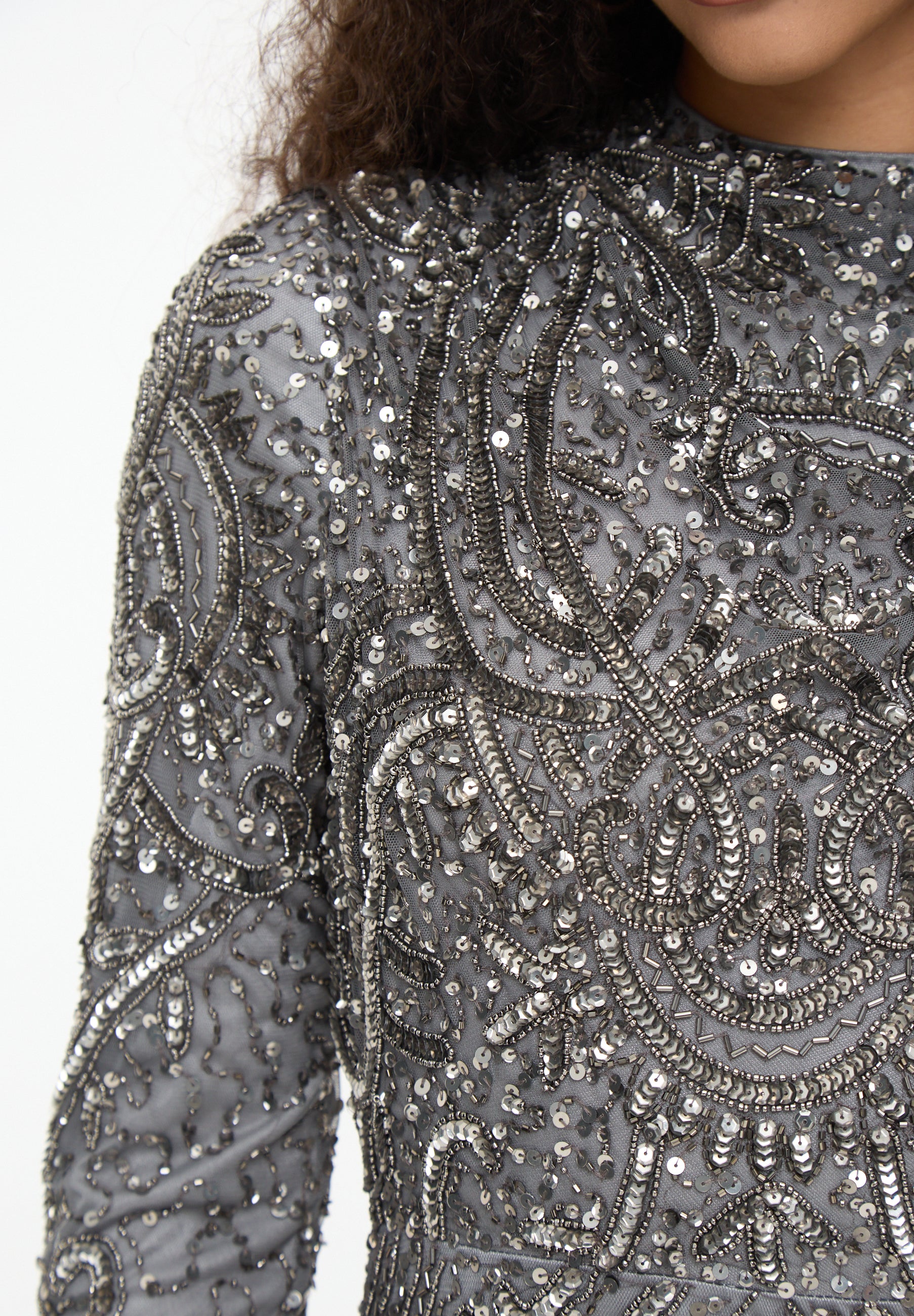 Jenna Embellished Sequin Maxi Dress | MTZ250813