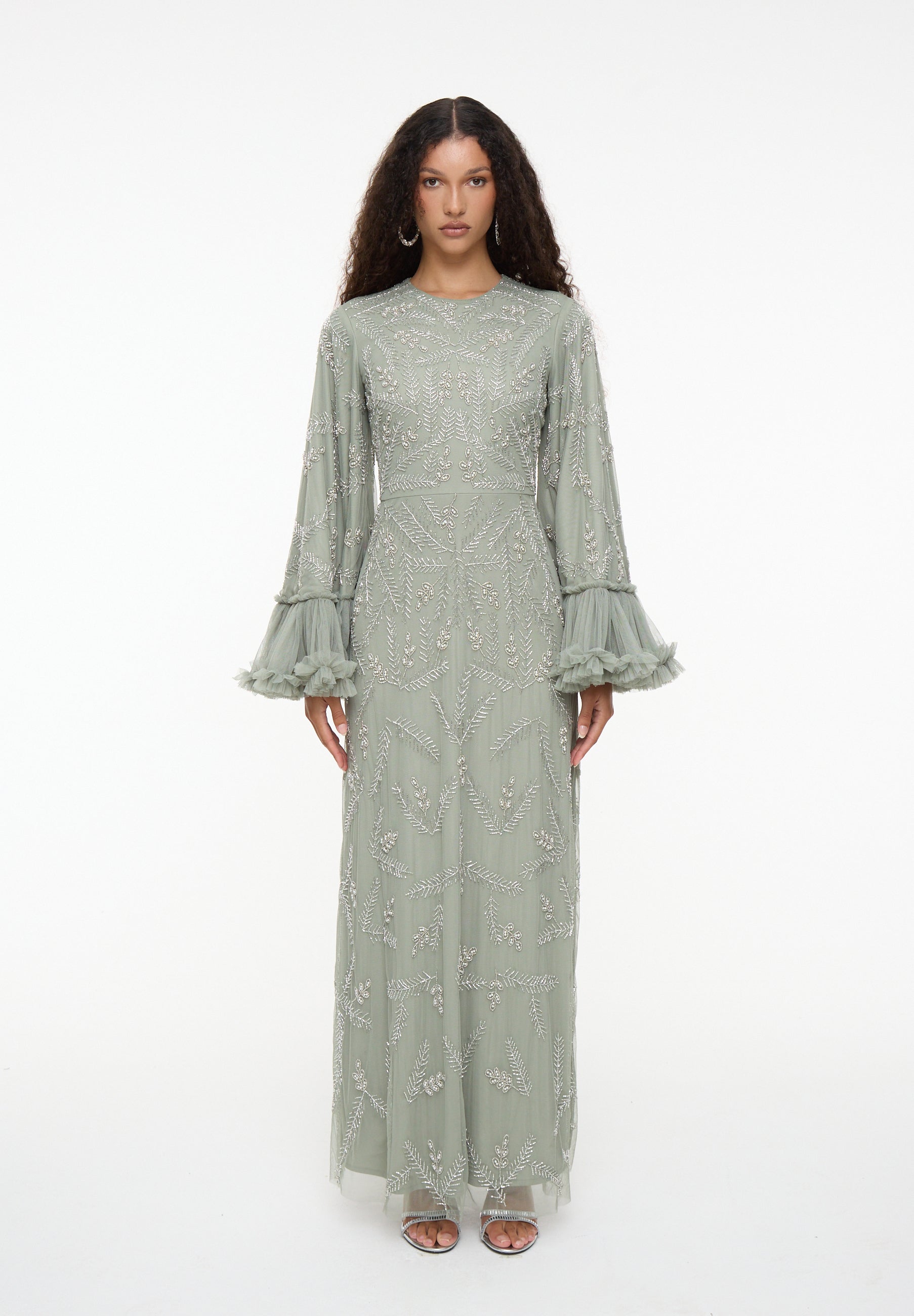 Malia Embellished Sequin Maxi Dress | MTZ250704