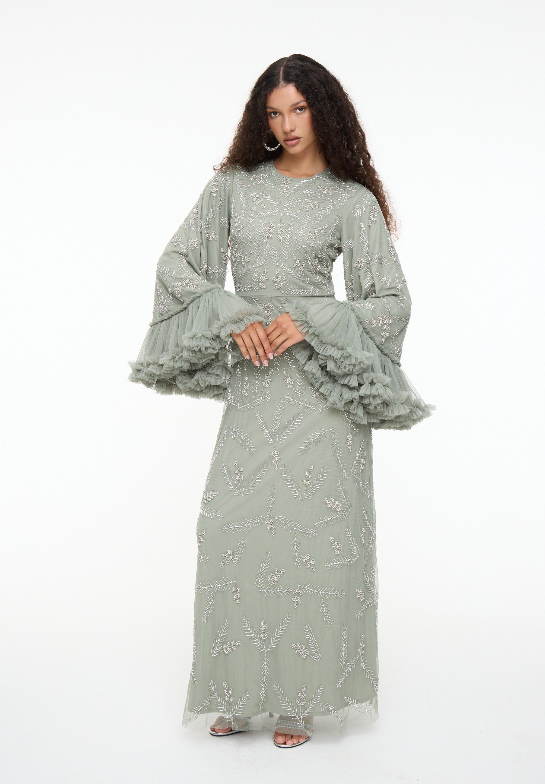 Malia Embellished Sequin Maxi Dress | MTZ250704