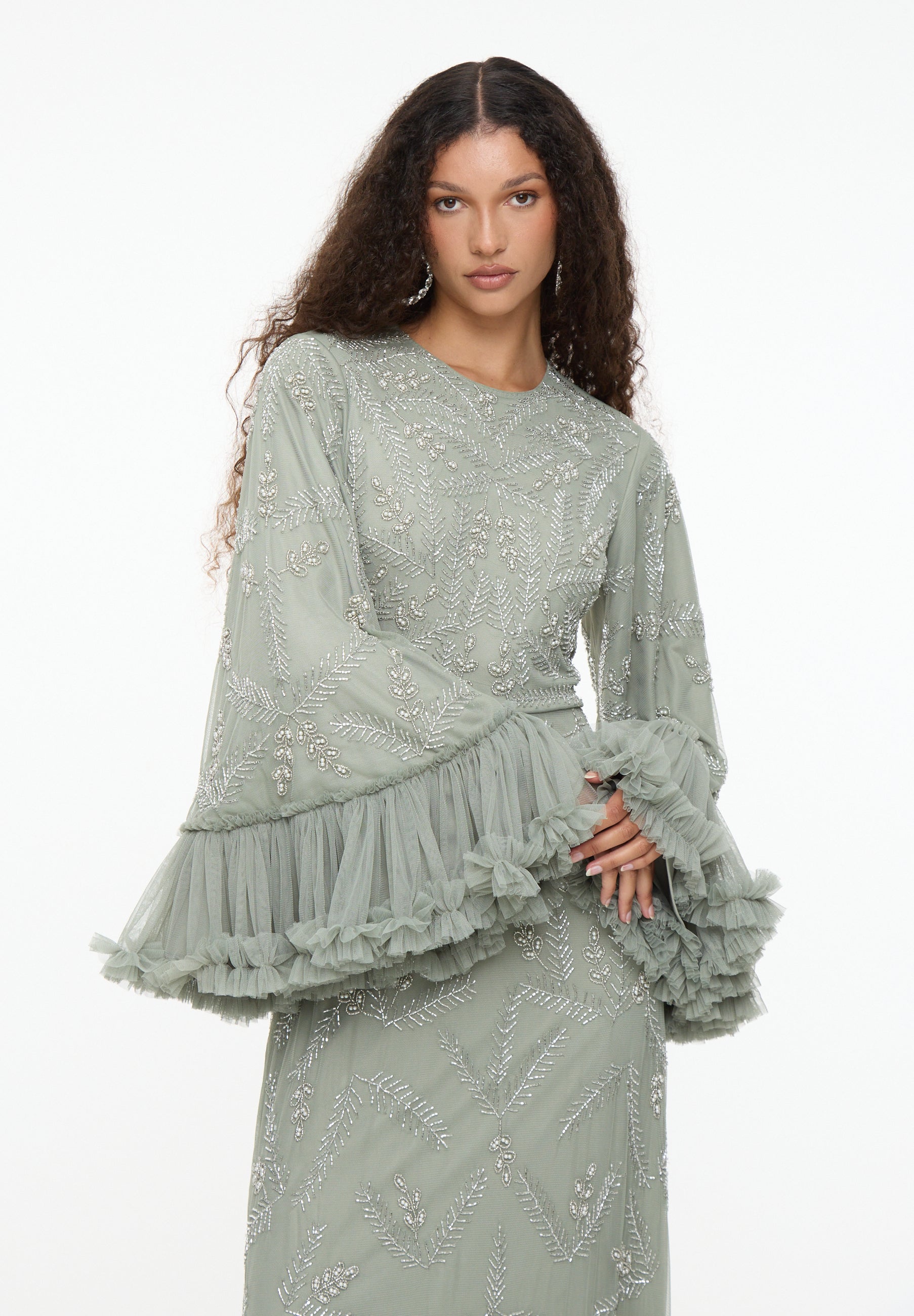 Malia Embellished Sequin Maxi Dress | MTZ250704