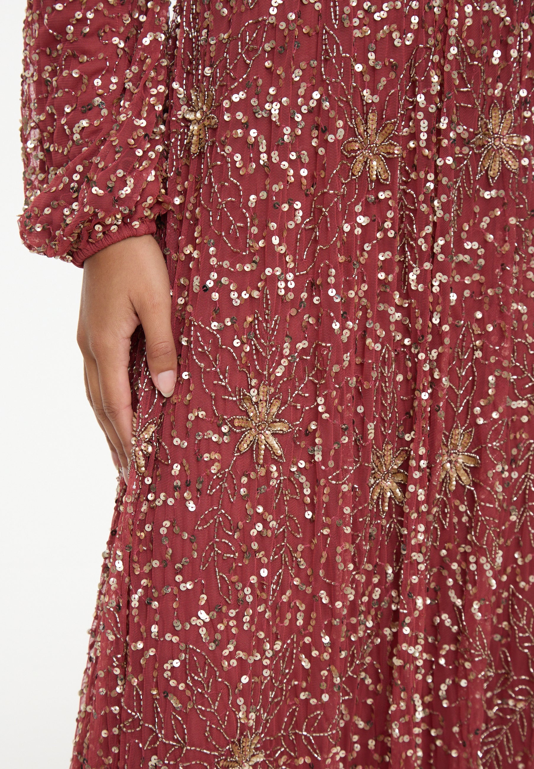 Luna Modest Sequin Maxi Dress | MTZ260905