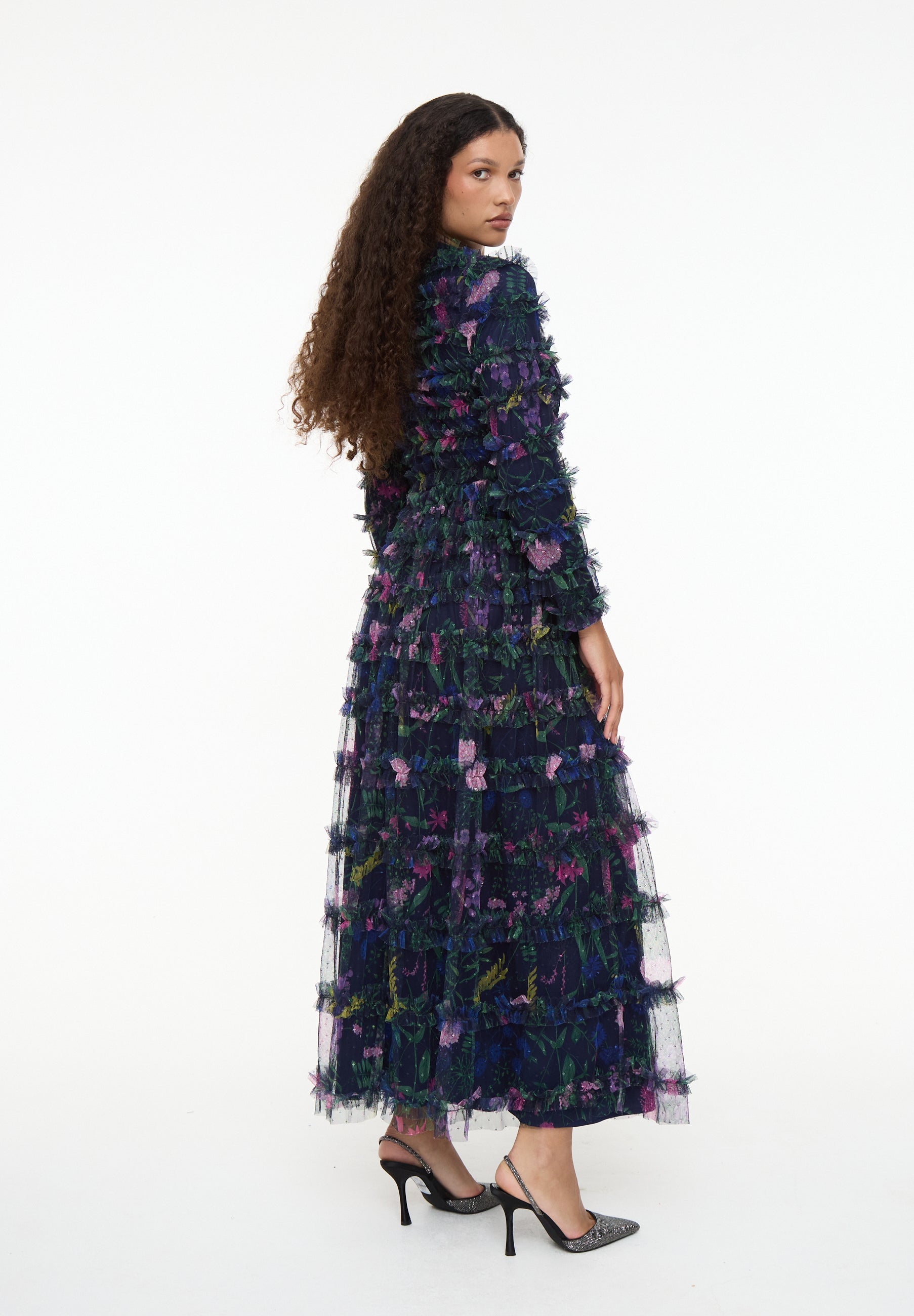 Leni Modest Ruffle Maxi Dress | MTZ250118