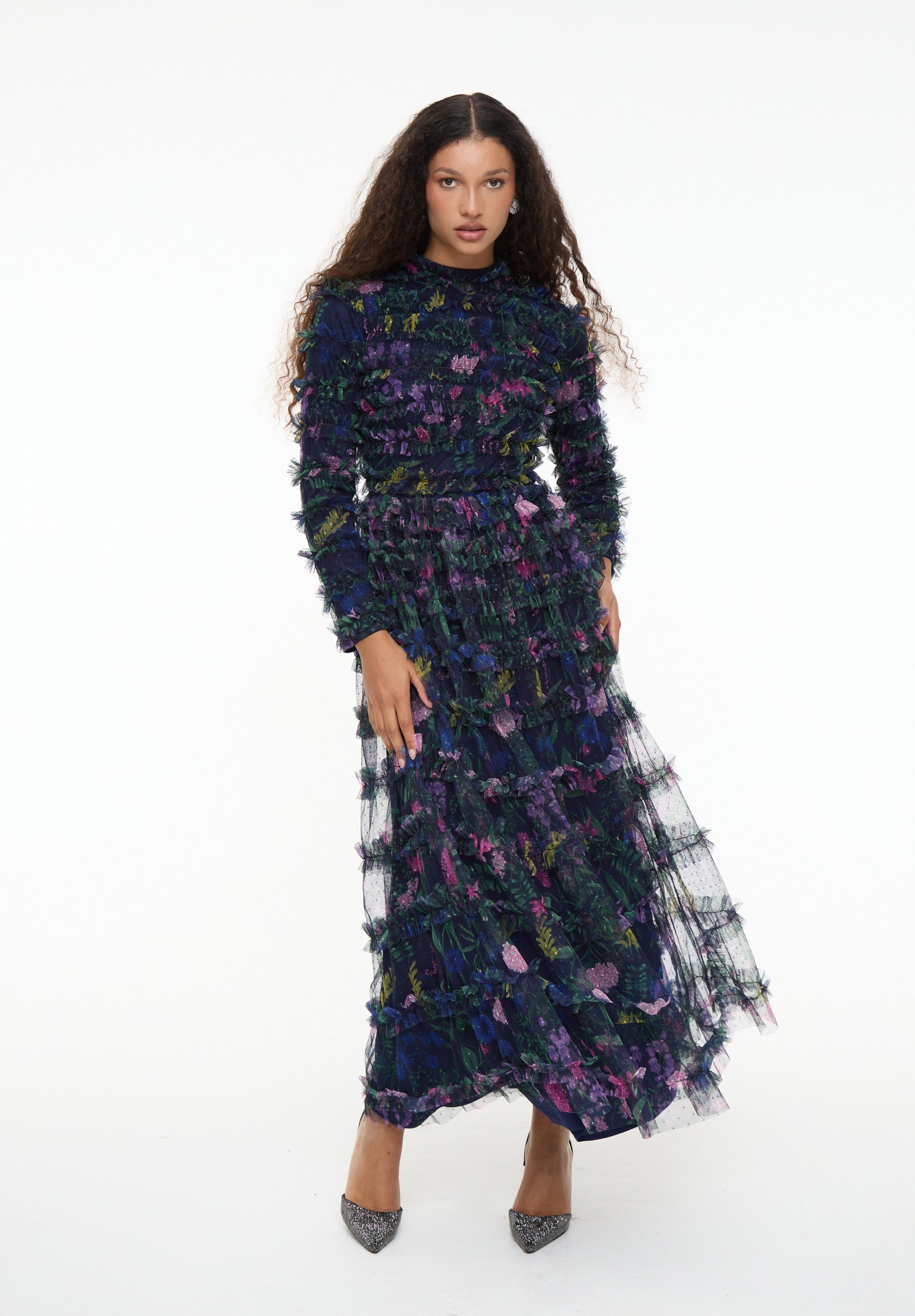 Leni Modest Ruffle Maxi Dress | MTZ250118