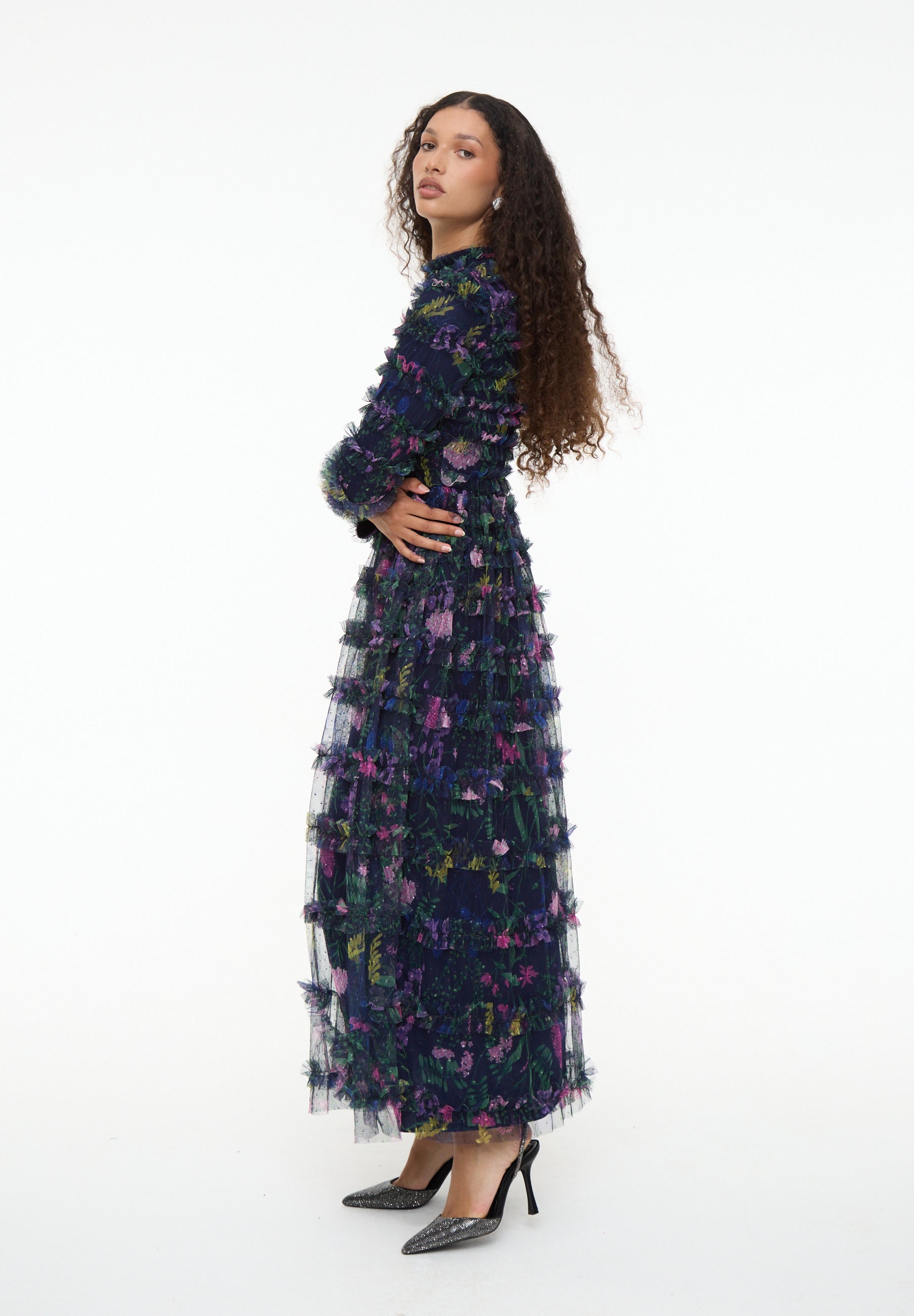 Leni Modest Ruffle Maxi Dress | MTZ250118