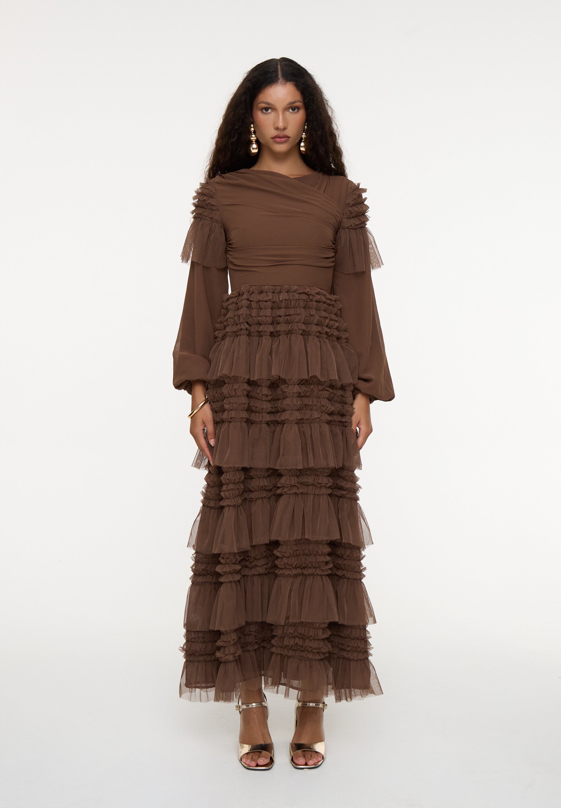 Naia Modest Chiffon Maxi Dress | MTZ250122