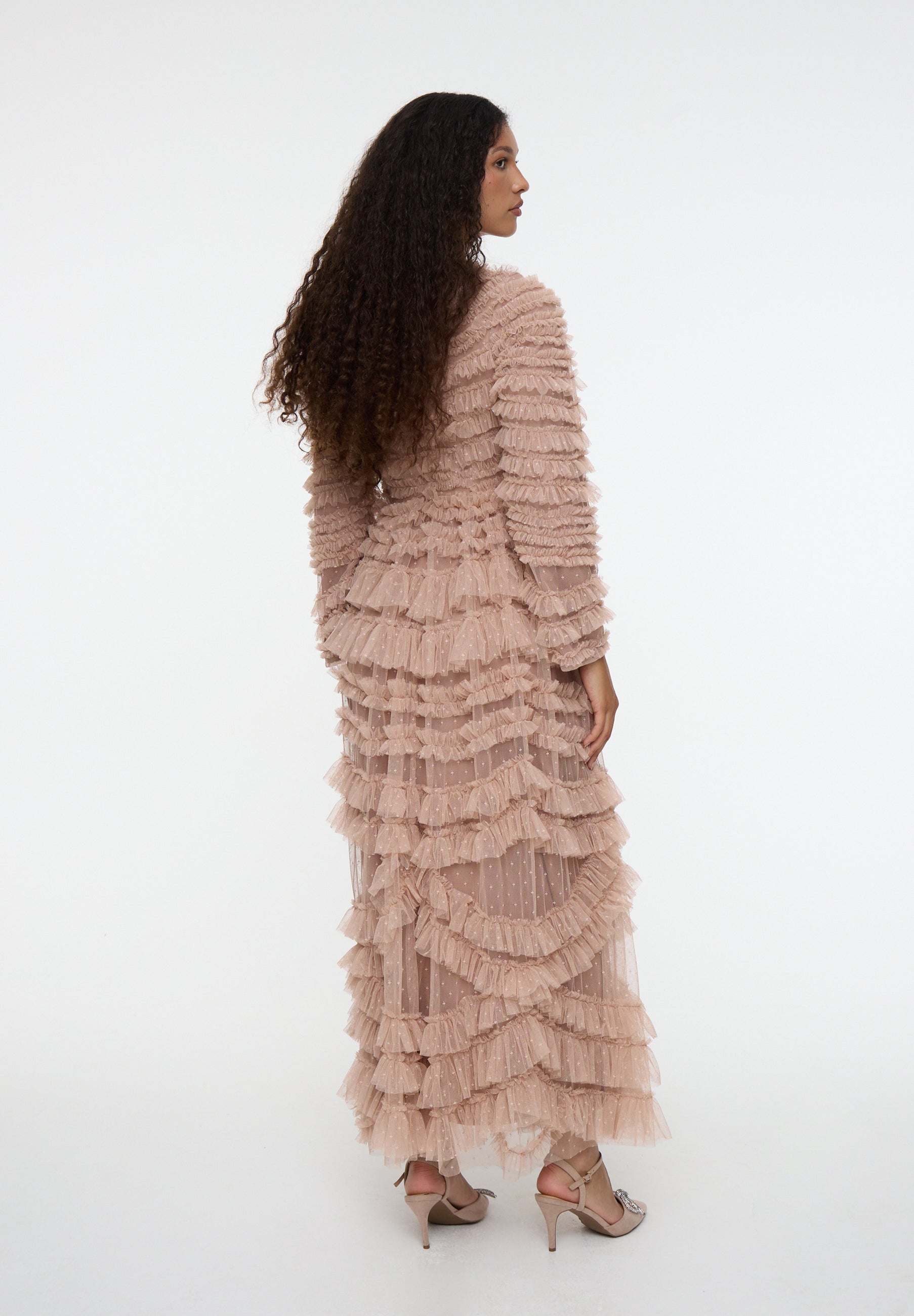 Ava Modest Ruffle Maxi Dress | MTZ250113