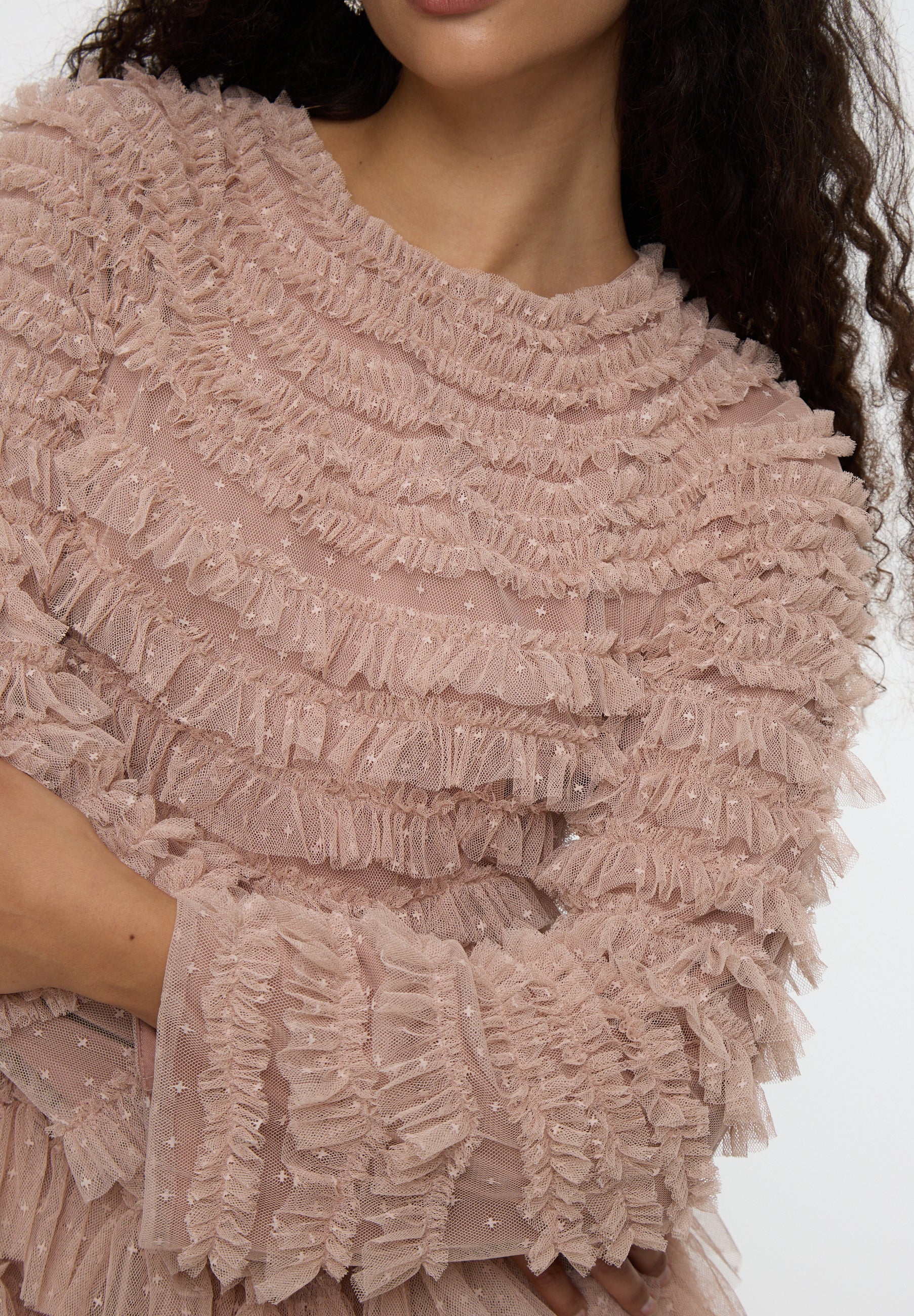 Ava Modest Ruffle Maxi Dress | MTZ250113