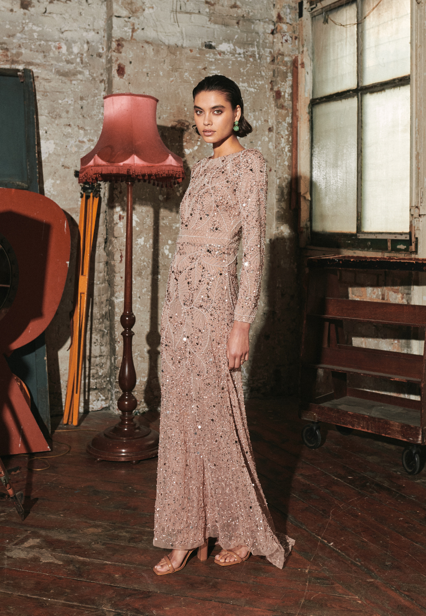 Grace Modest Embellished Sequin Maxi Dress | MTZ250112 MARYISA Grace Modest Embellished Sequin Maxi Dress | MTZ250112 MARYISA