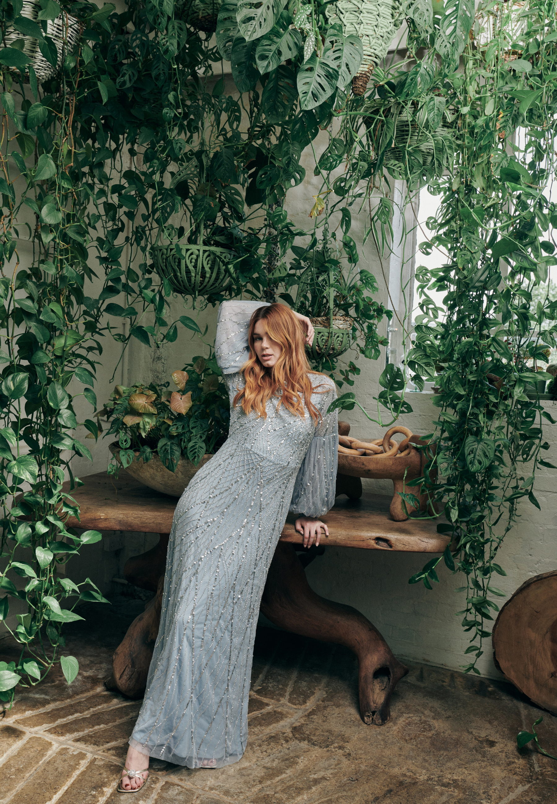 Ida Embellished Sequin Maxi Dress | MTZ240401