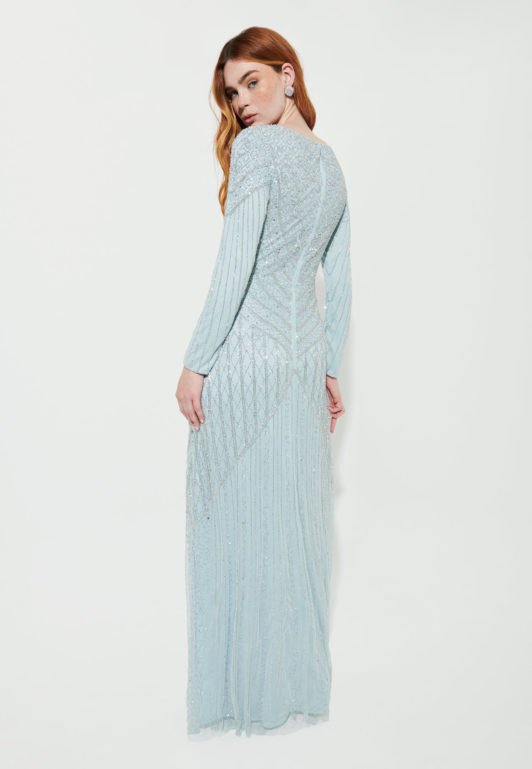 Leen Embellished Sequin Maxi Dress | MTZ240201