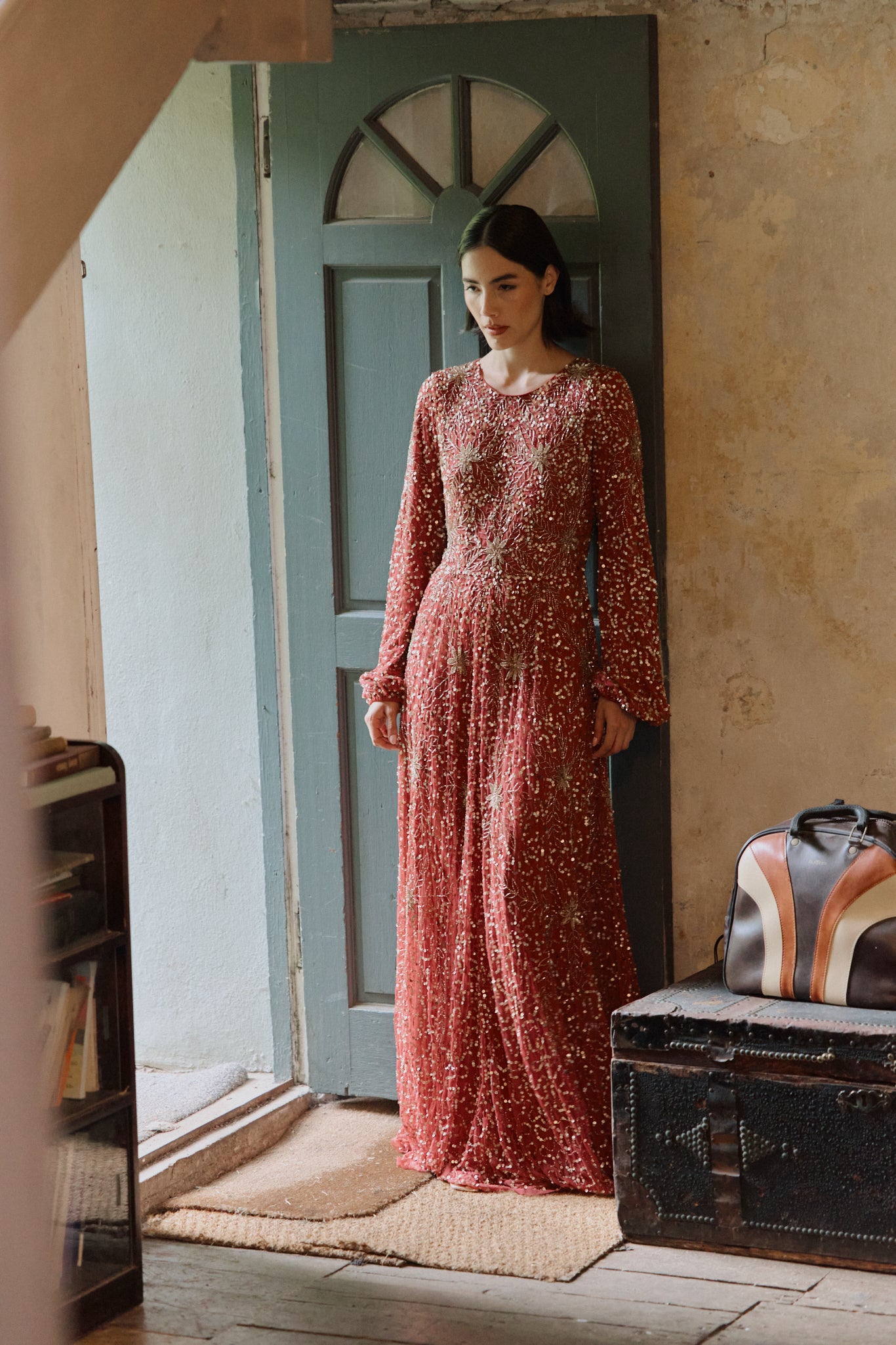 Luna Modest Sequin Maxi Dress | MTZ260905