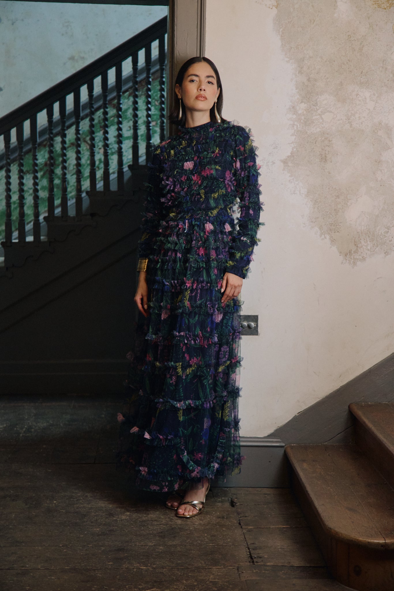 Leni Modest Ruffle Maxi Dress | MTZ250118