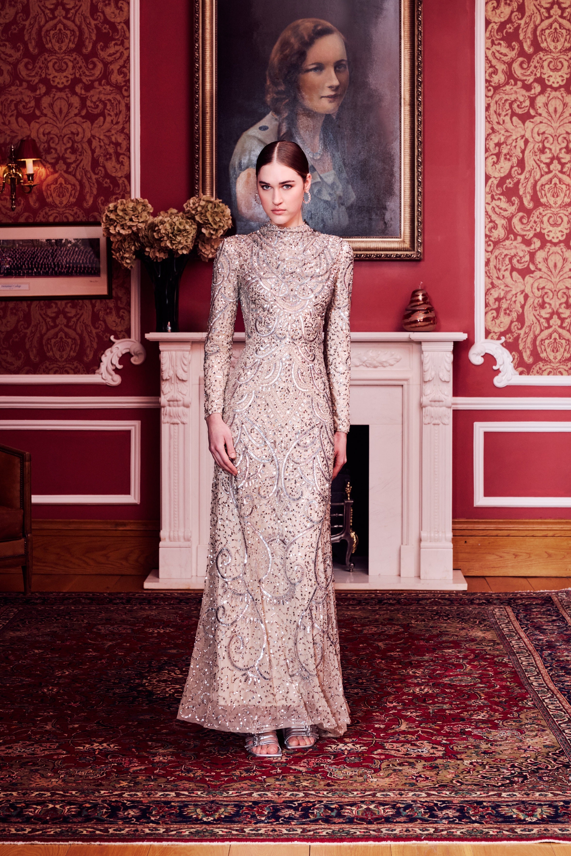 Raya Modest Sequin Maxi Dress | MTZ260313