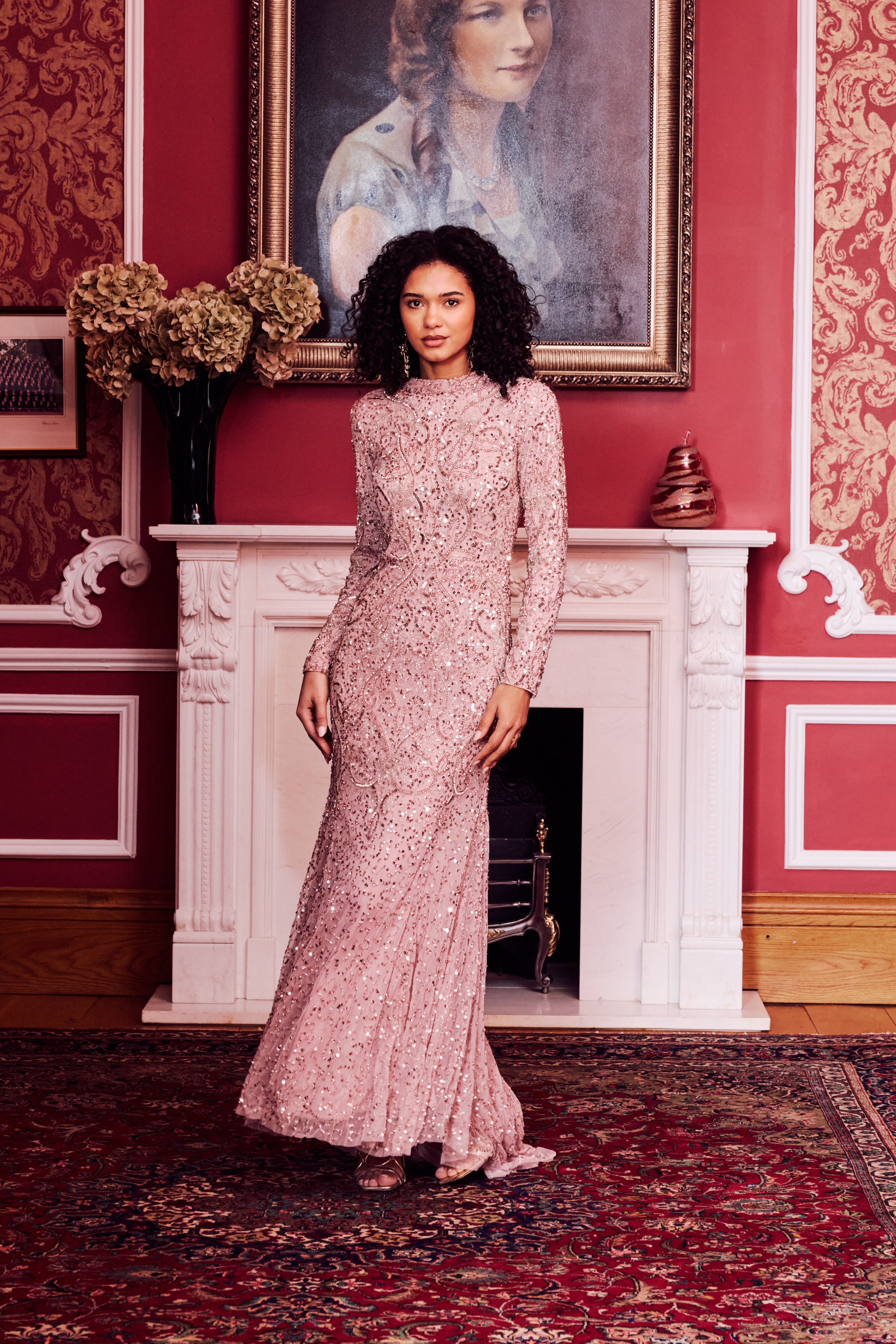 Layla Modest Sequin Maxi Dress | MTZ260309 MARYISA Layla Modest Sequin Maxi Dress | MTZ260309 MARYISA