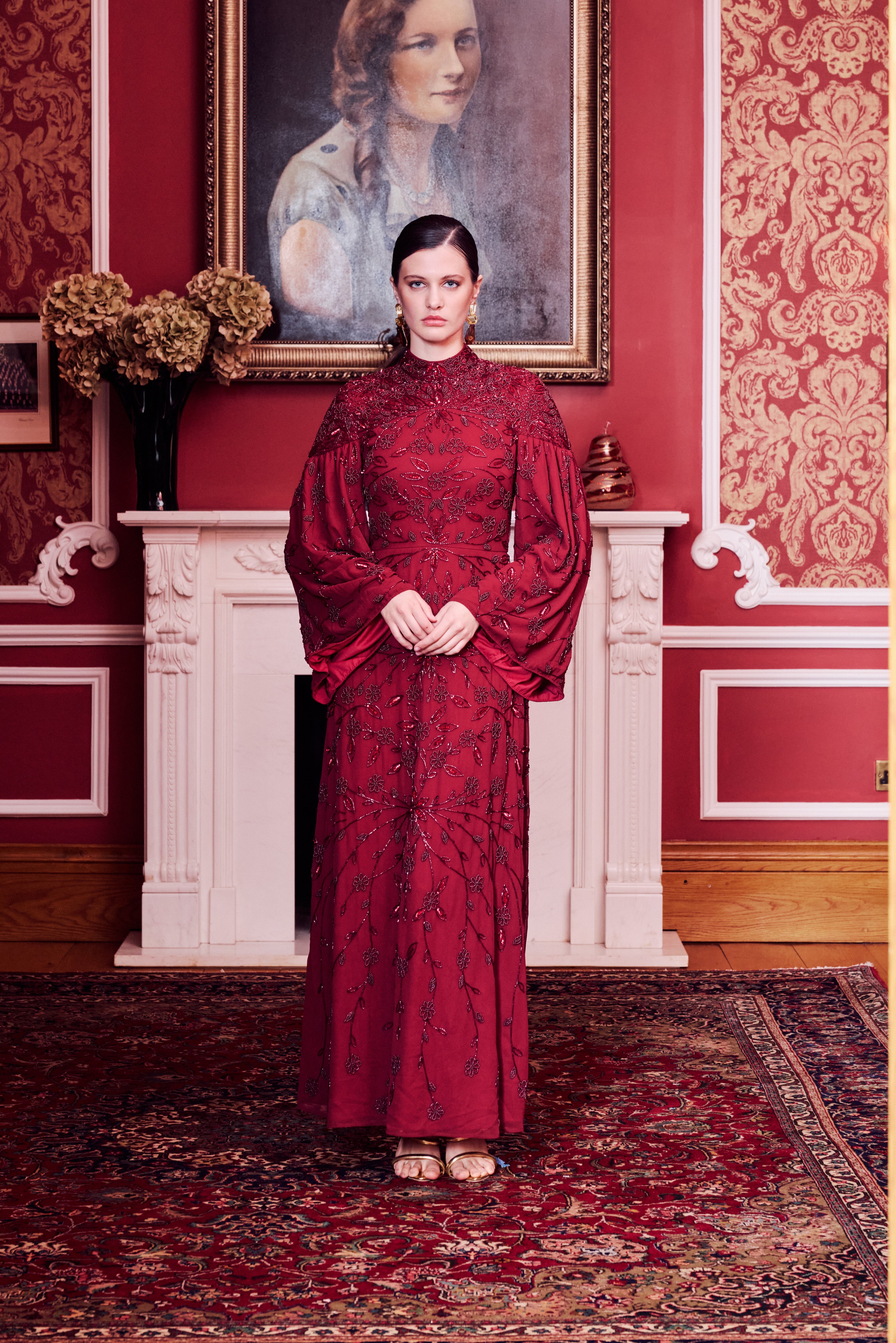 Maisie Modest Sequin Maxi Dress | MTZ260304