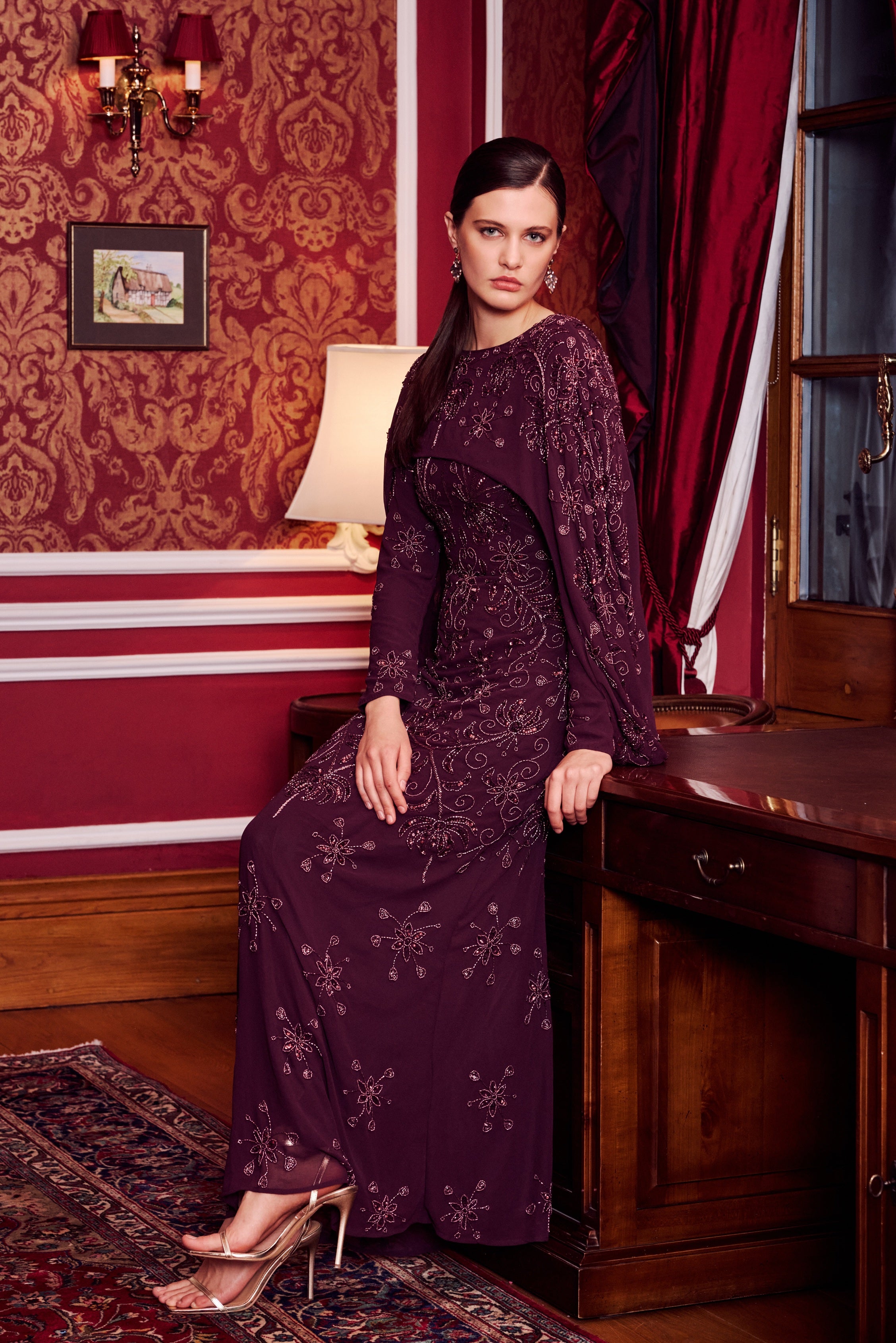 Anat Modest Sequin Maxi Dress | MTZ260302