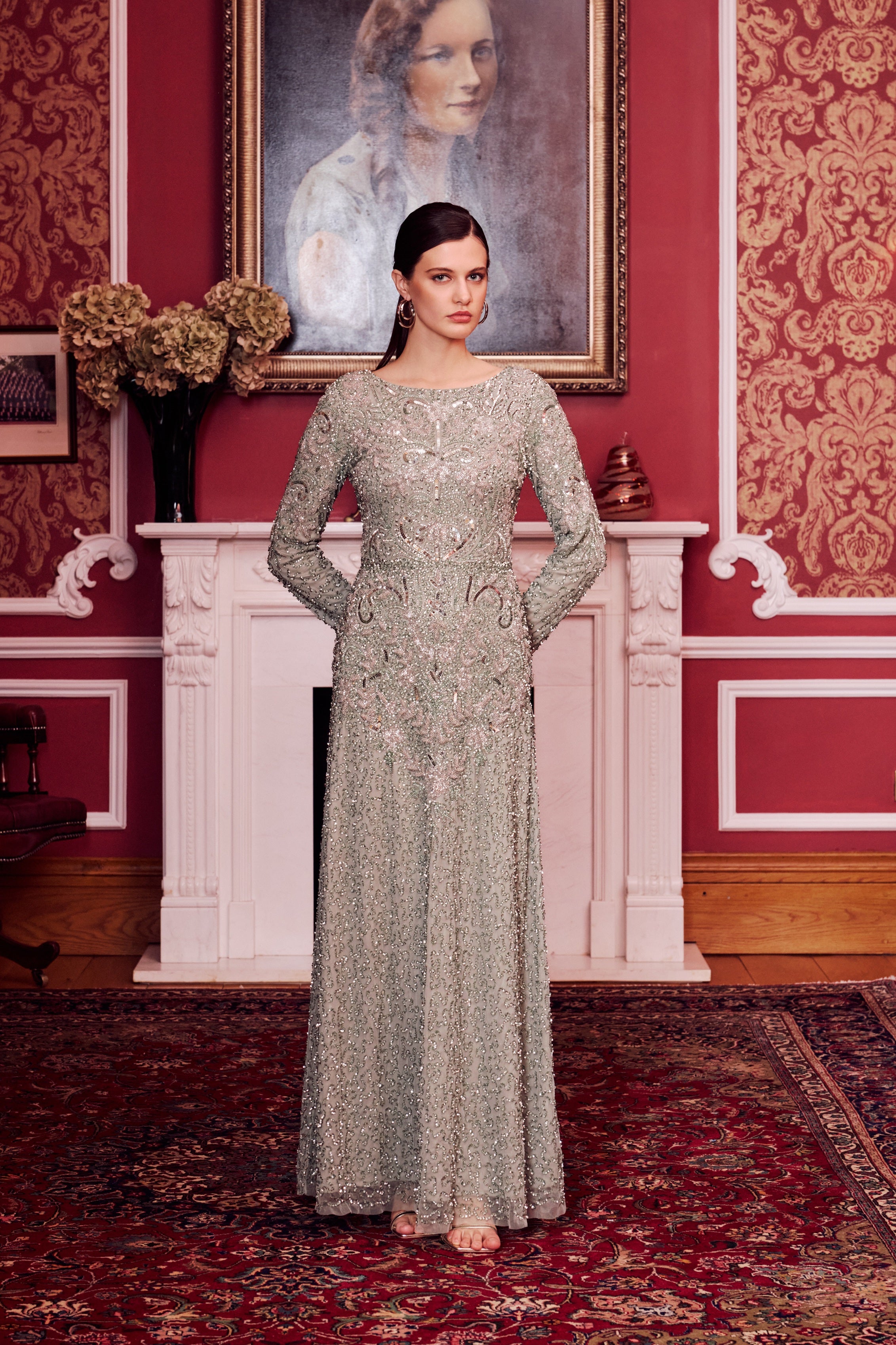 Meyem Modest Sequin Maxi Dress