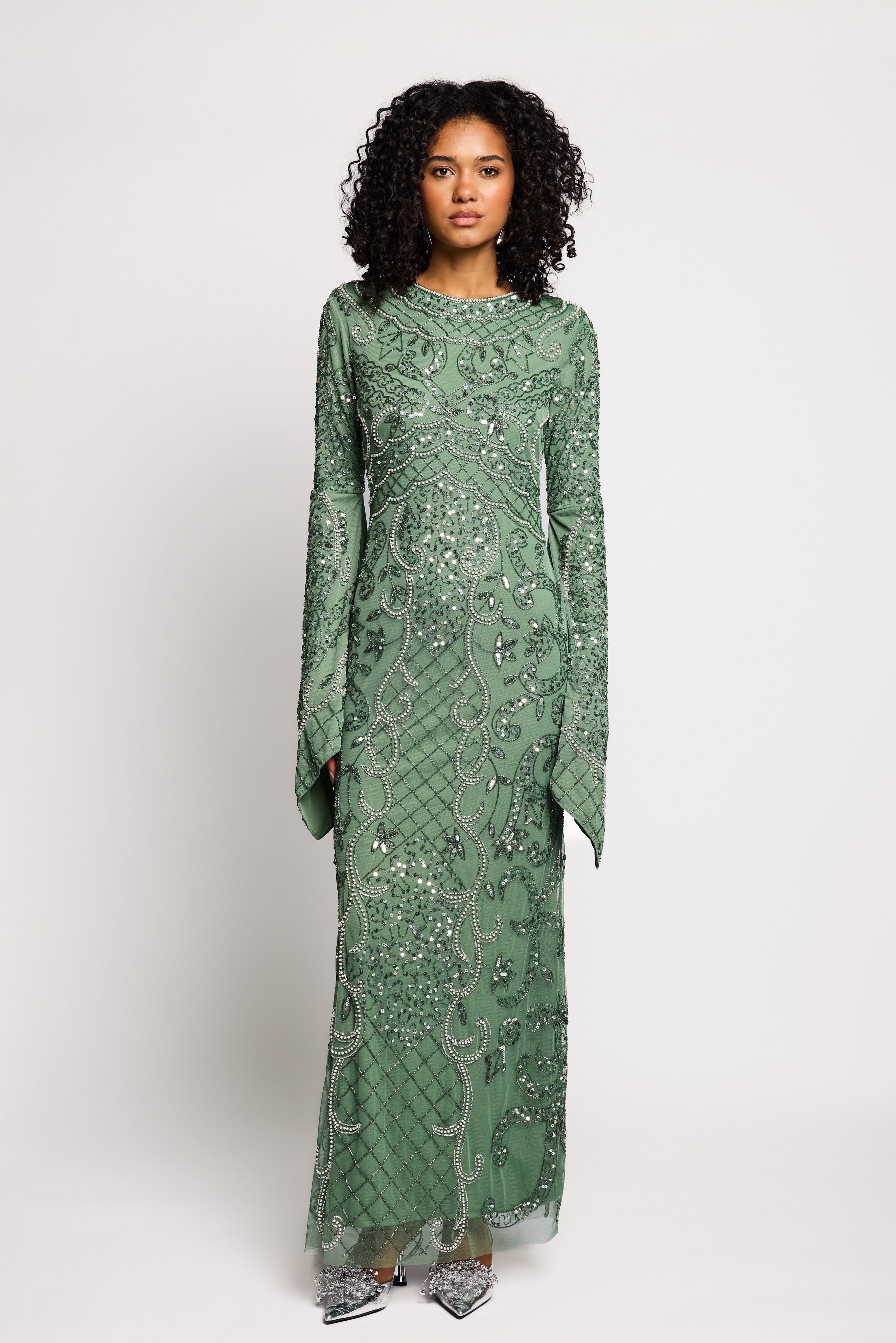 Kamel Modest Sequin Maxi Dress | MTZ260109 MARYISA Kamel Modest Sequin Maxi Dress | MTZ260109 MARYISA