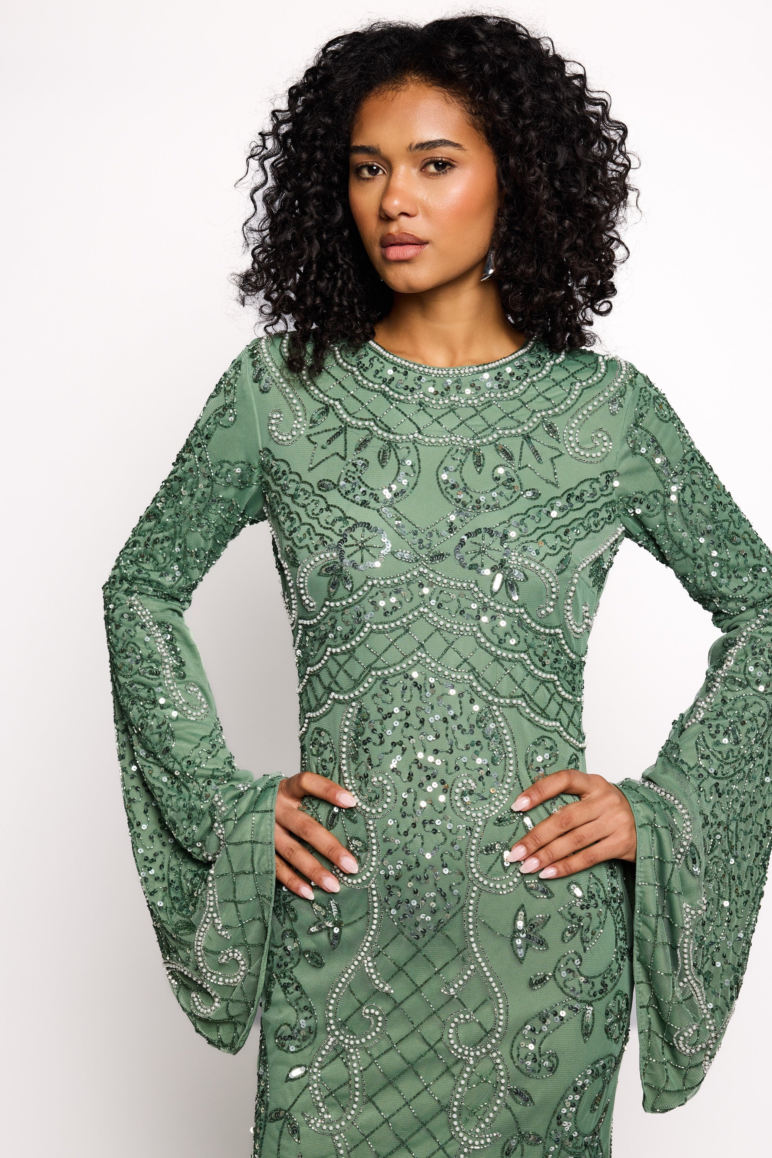 Kamel Modest Sequin Maxi Dress | MTZ260109 MARYISA Kamel Modest Sequin Maxi Dress | MTZ260109 MARYISA