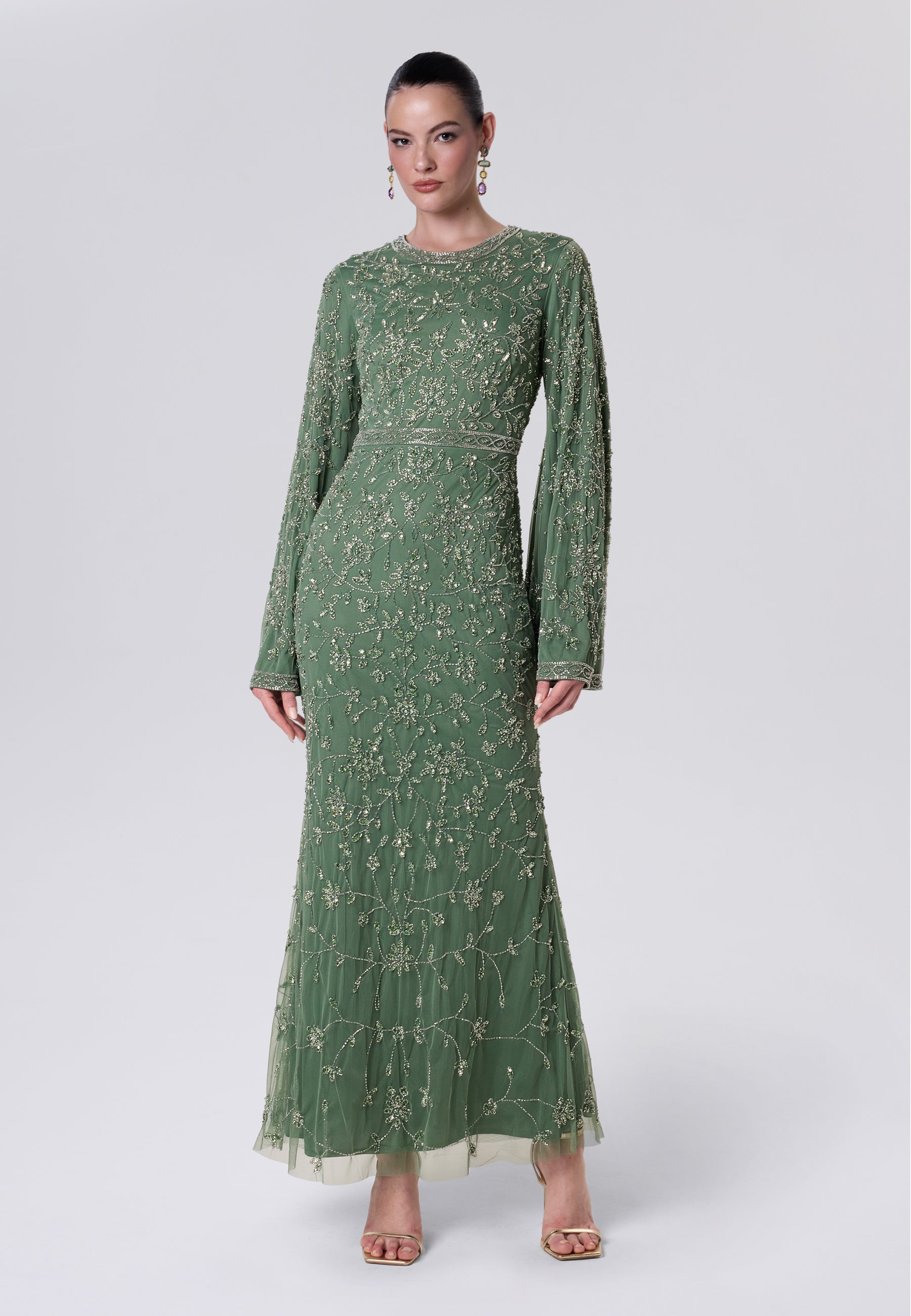 Nefer Modest Sequin Maxi Dress | MTZ260604