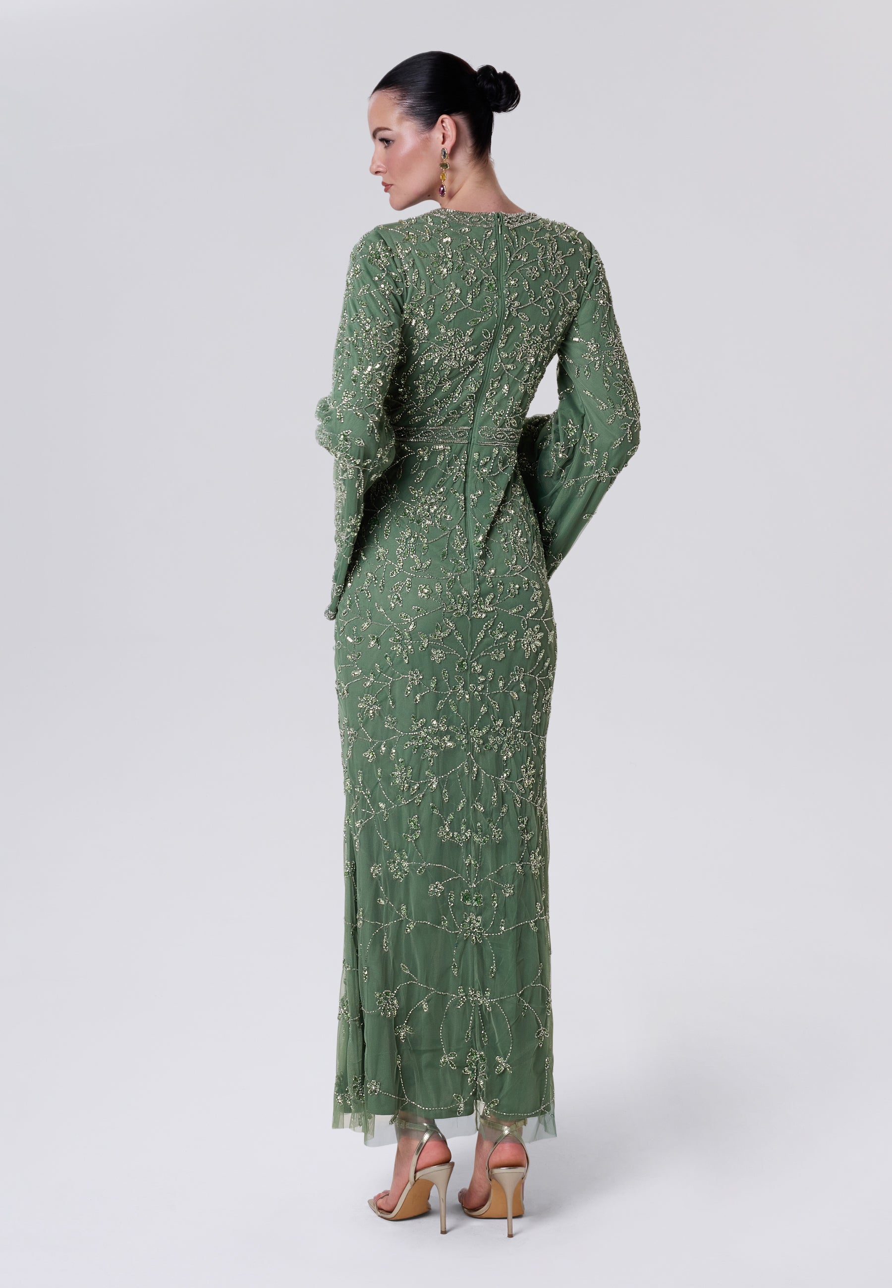 Nefer Modest Sequin Maxi Dress | MTZ260604