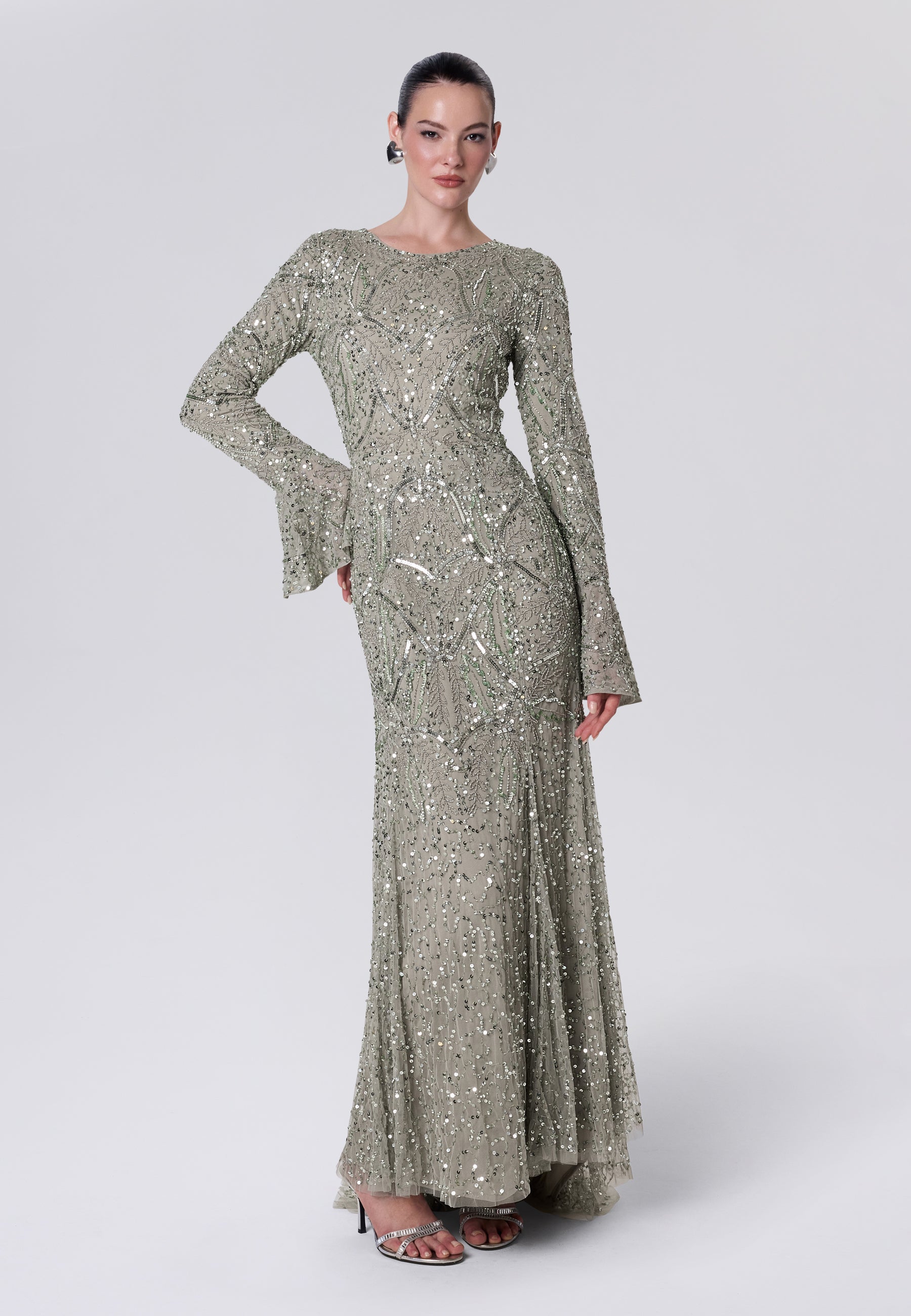 Dalia Modest Sequin Maxi Dress | MTZ260602