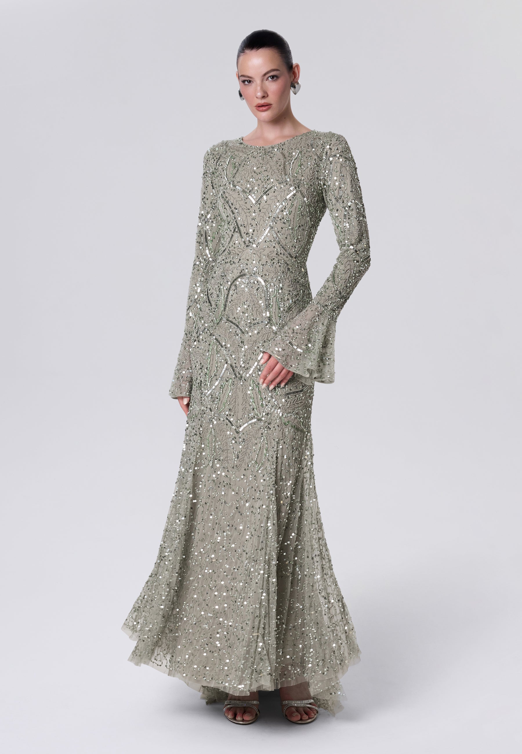 Dalia Modest Sequin Maxi Dress | MTZ260602