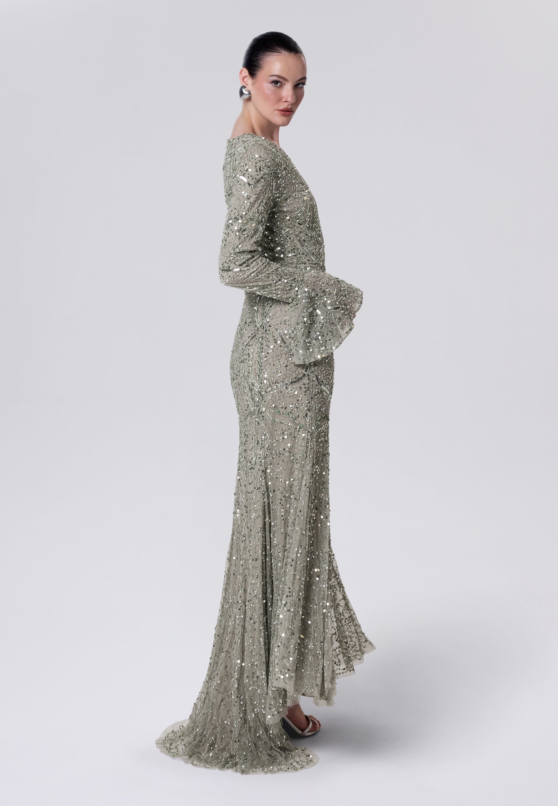 Dalia Modest Sequin Maxi Dress | MTZ260602