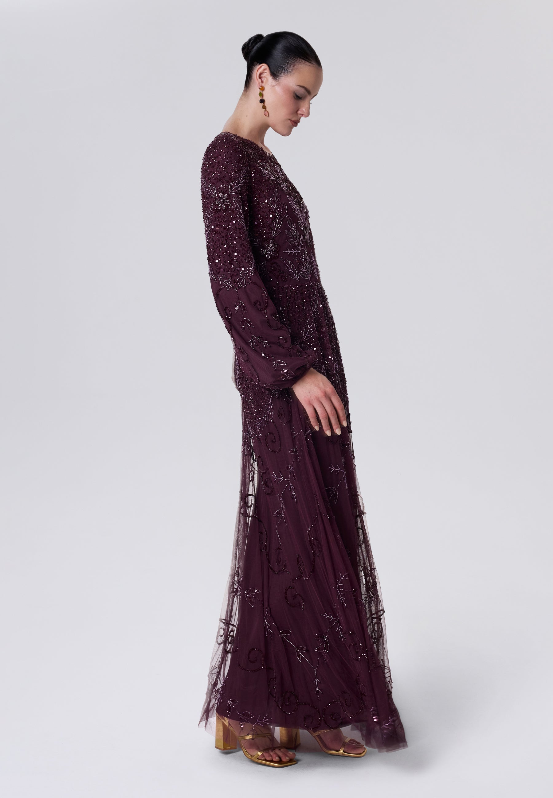 Rami Modest Sequin Maxi Dress | MTZ260601