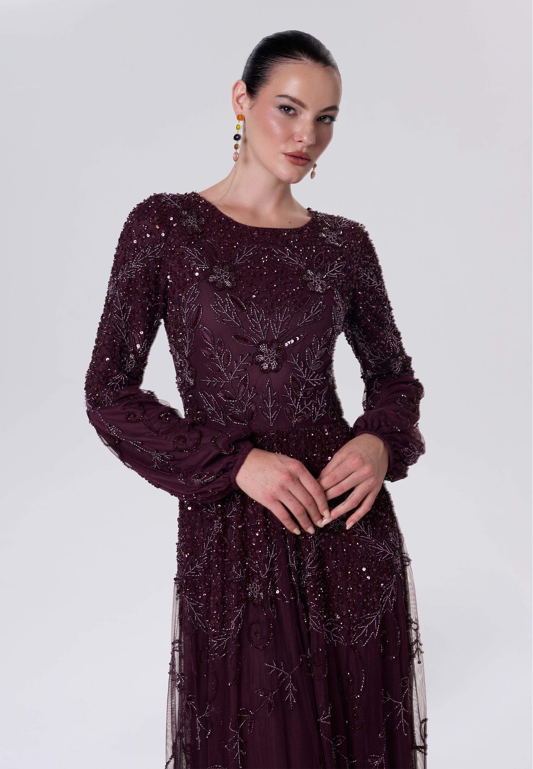 Rami Modest Sequin Maxi Dress | MTZ260601